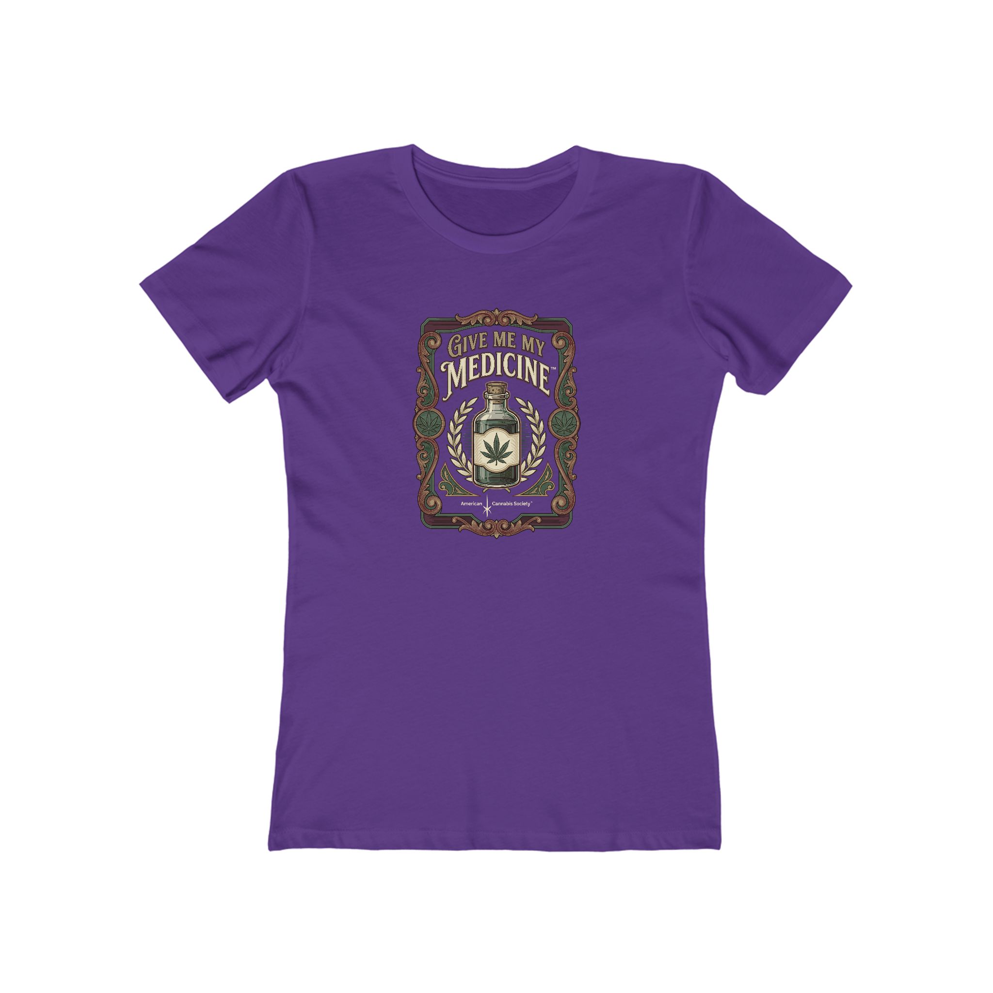 Give Me My Medicine™ Women's Boyfriend Tee – Solid Purple Rush