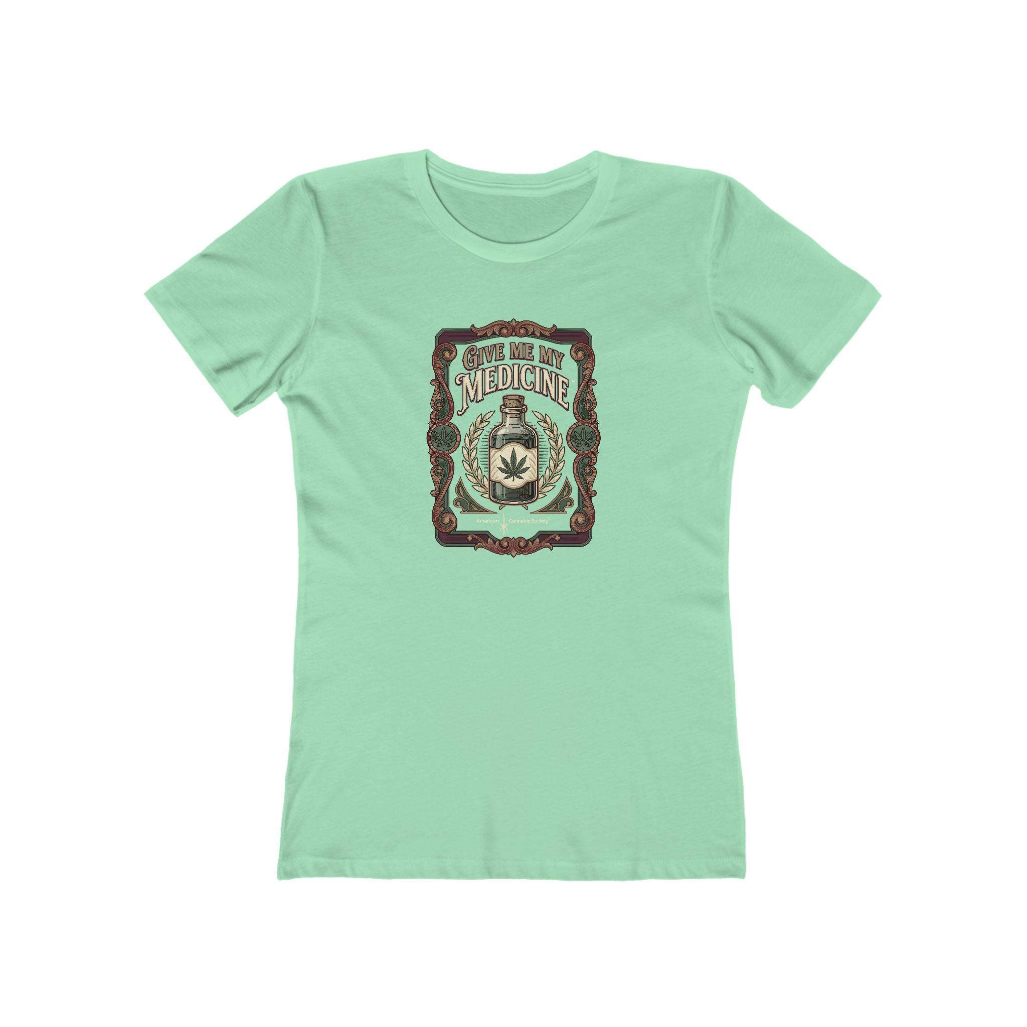 Give Me My Medicine™ Women's Boyfriend Tee – Solid Mint