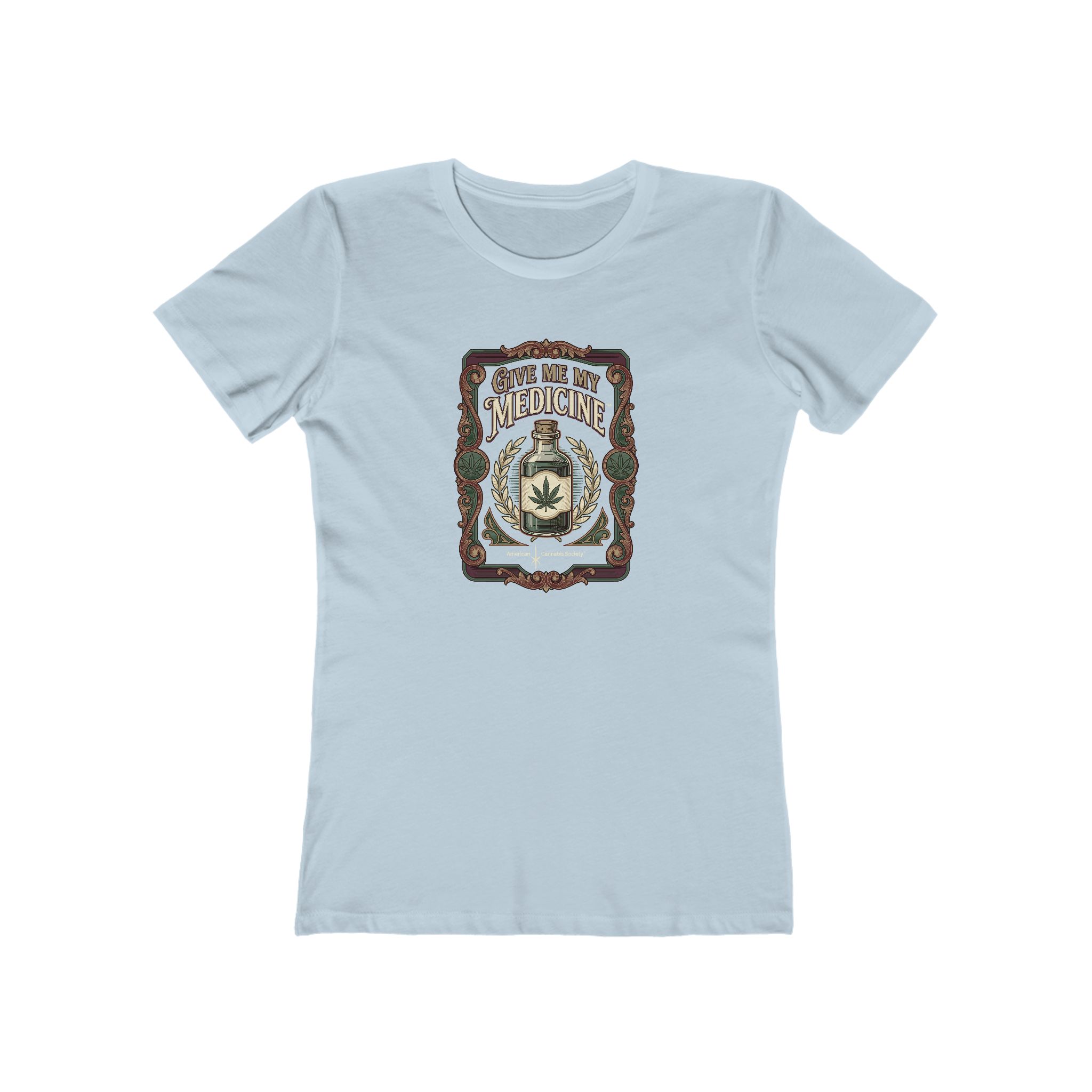 Give Me My Medicine™ Women's Boyfriend Tee – Solid Light Blue