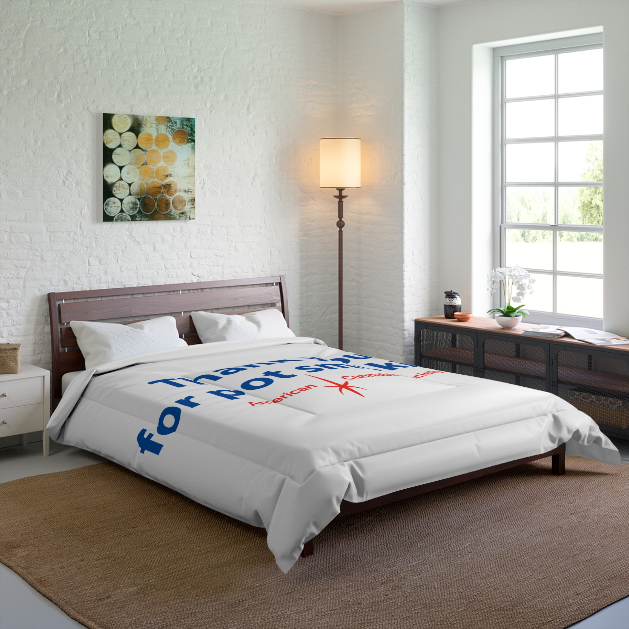 Thank You For Pot Smoking® Comforter — American Cannabis Society® Bedding - Image 4