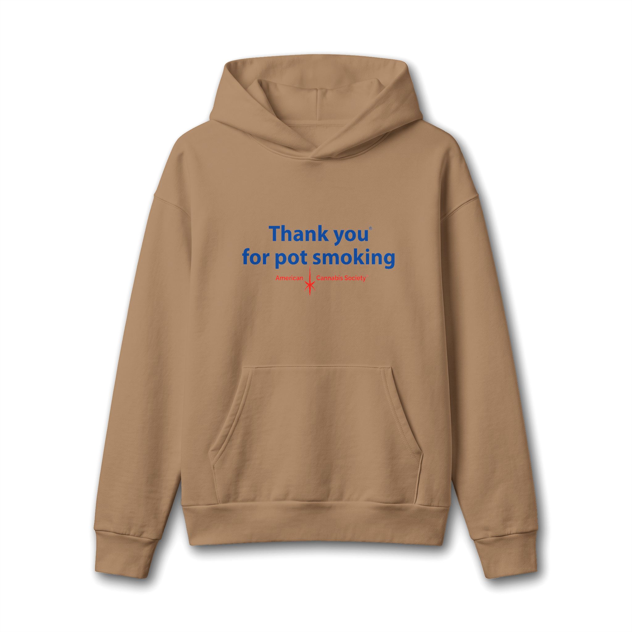 Thank You For Pot Smoking® Unisex Oversized Midweight Hoodie – Sandstone