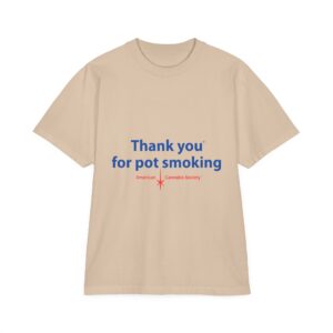 Thank You For Pot Smoking® Drop-Shoulder Tee – Oatmeal