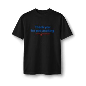 Thank You For Pot Smoking® Super Heavyweight Tee – Black