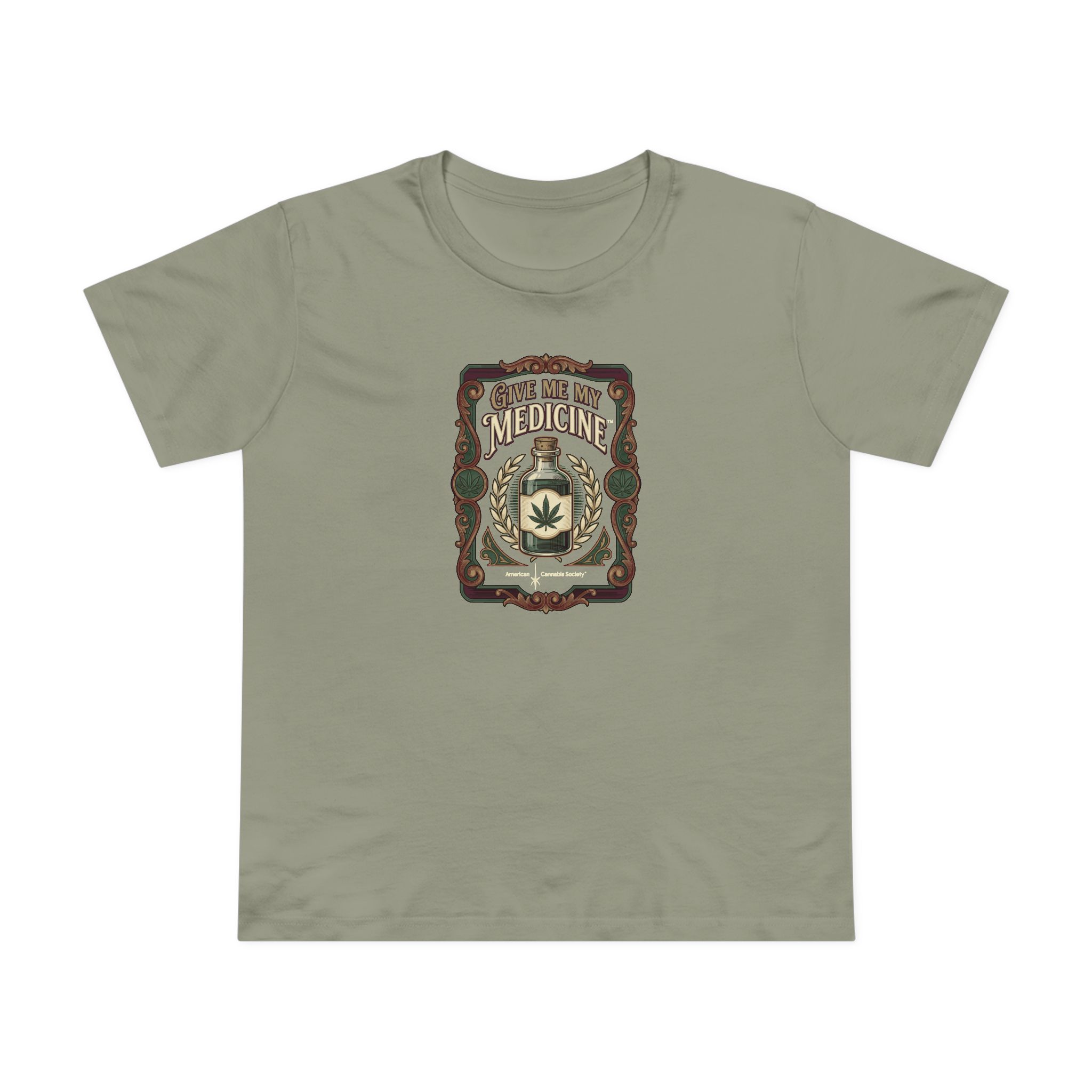 Give Me My Medicine™ Women's Maple Tee – Eucalyptus