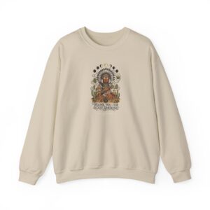 Thank You For Pot Smoking® Desert Chief Unisex Heavyweight Blend Crewneck – Sand
