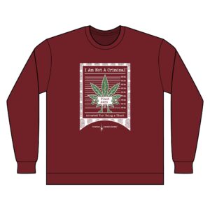 I Am Not A Criminal™ Plant Mugshot Crewneck Sweatshirt — American Cannabis Society®