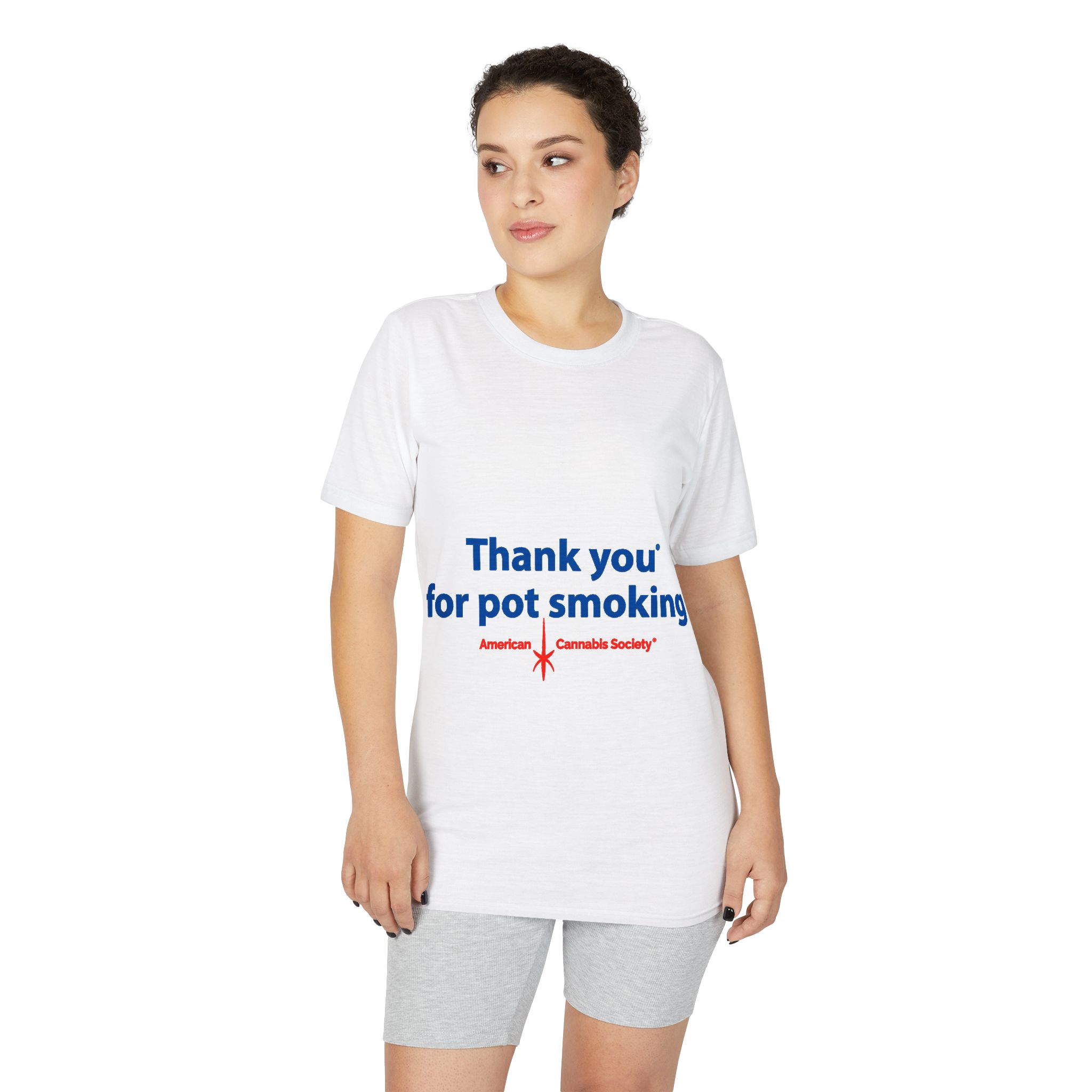 Thank You For Pot Smoking® Performance Tee – White view 3