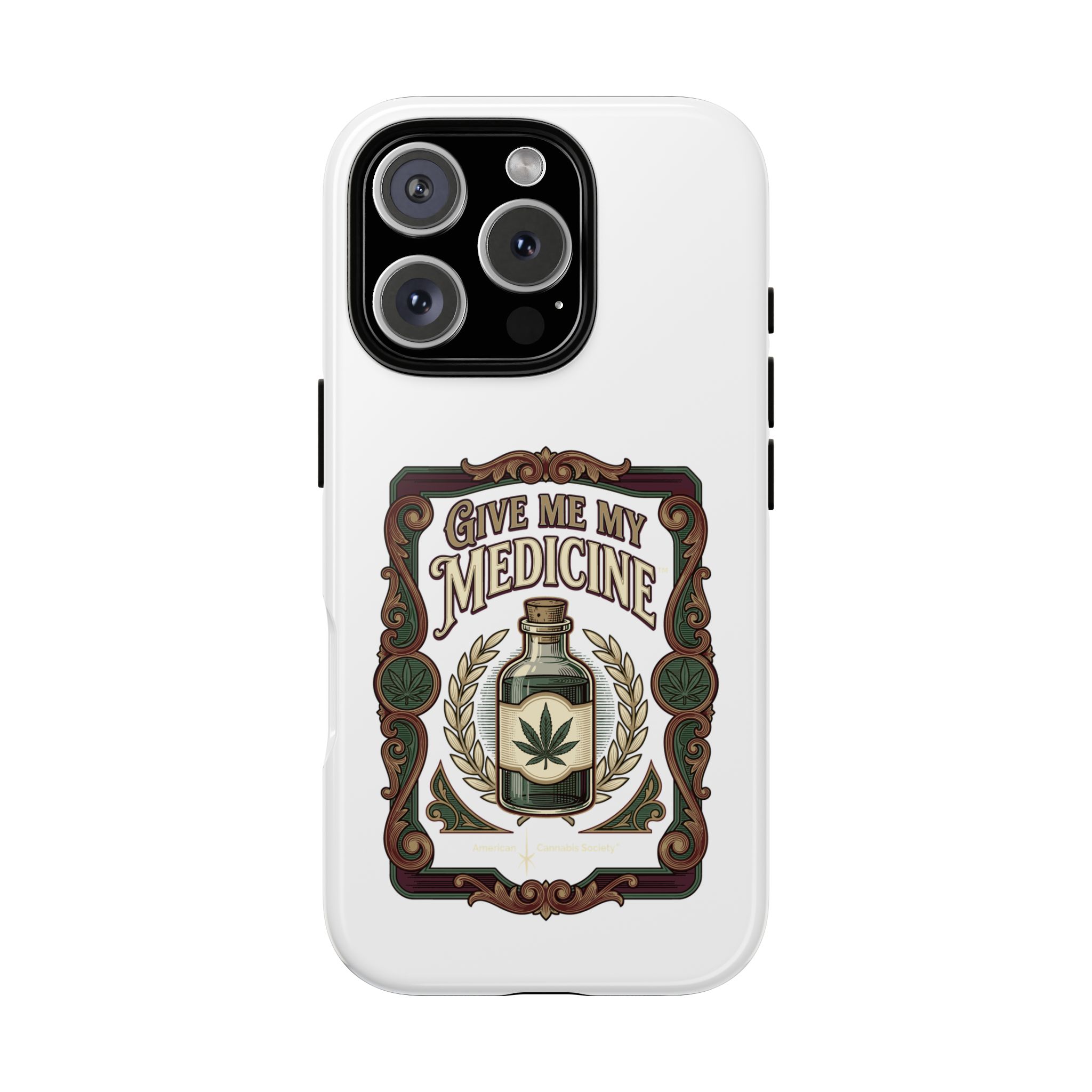 Give Me My Medicine™ Dual-Layer Tough Case – iPhone 16 Pro / Glossy