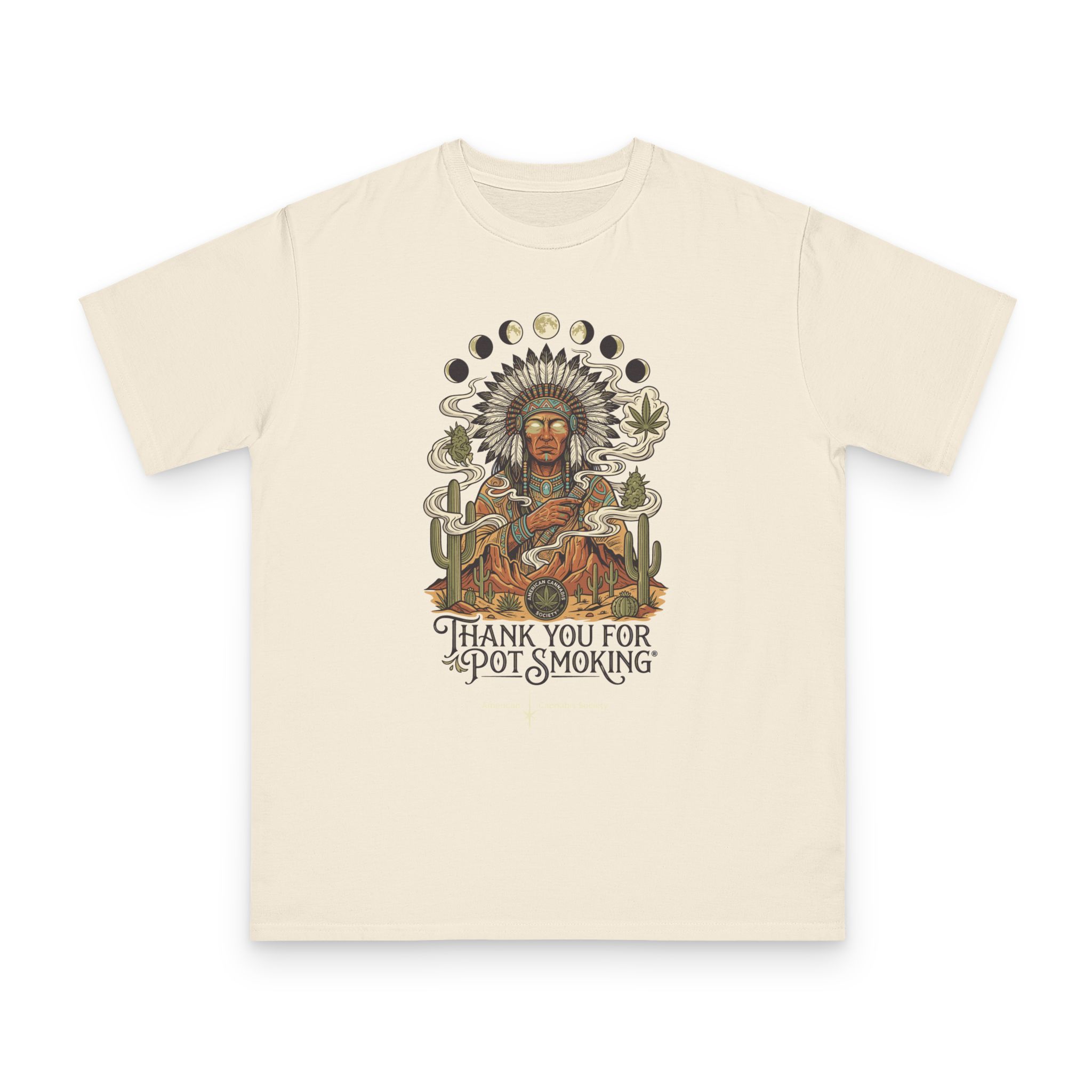 Thank You For Pot Smoking® Desert Chief Organic Unisex Classic Tee – Natural