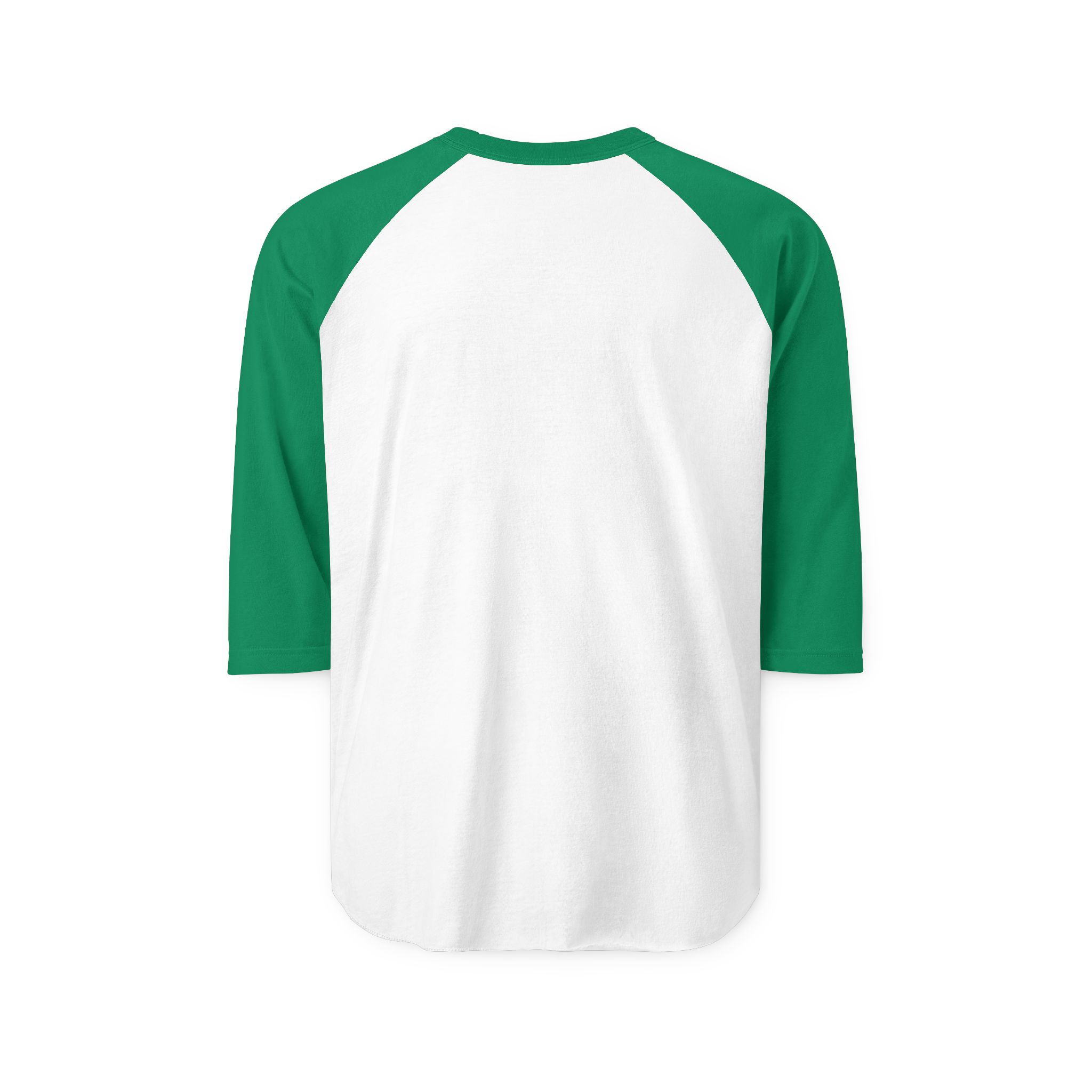 Thank You For Pot Smoking® 3/4 Sleeve Raglan Shirt – White/Kelly view 2