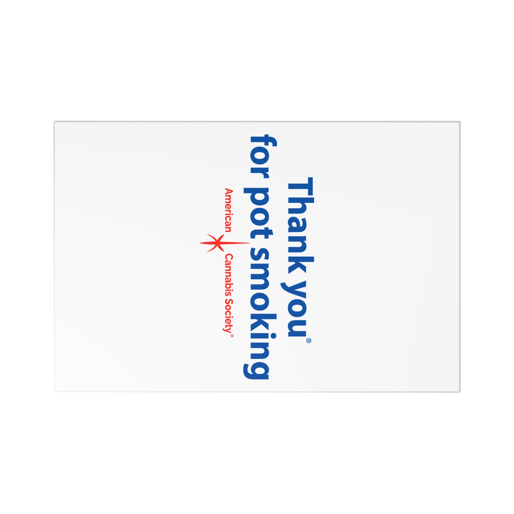 Thank You For Pot Smoking® Postcards (7-Pack) — American Cannabis Society® Cards with Envelopes - Image 2
