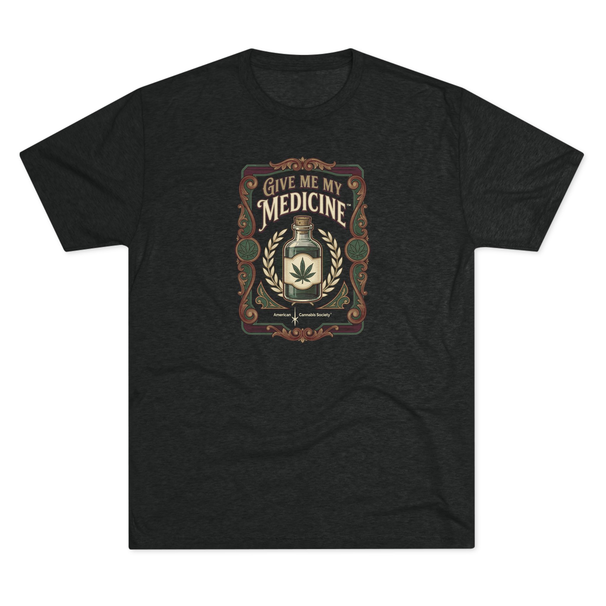 Give Me My Medicine™ Unisex Tri-Blend Crew Tee – Tri-Blend Vintage Black