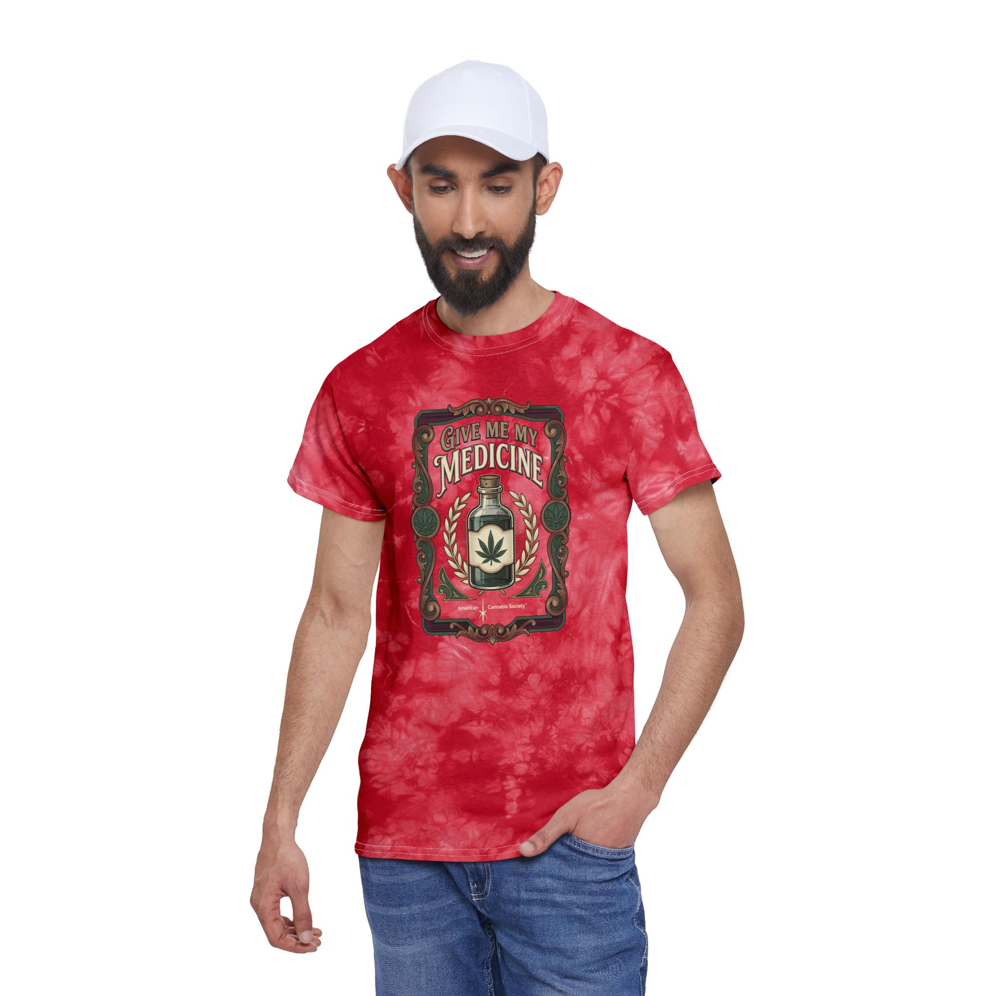 Give Me My Medicine™ Crystal Tie-Dye Tee – Red – view 4