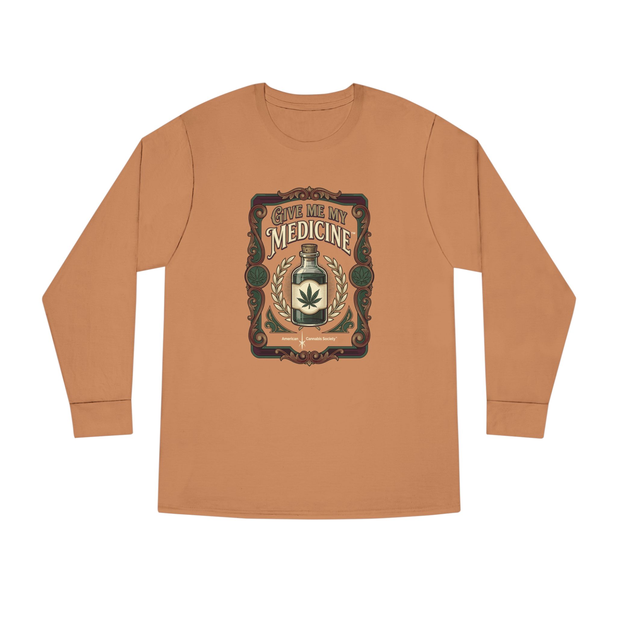 Give Me My Medicine™ Long Sleeve Crewneck Tee – Toasted Coconut