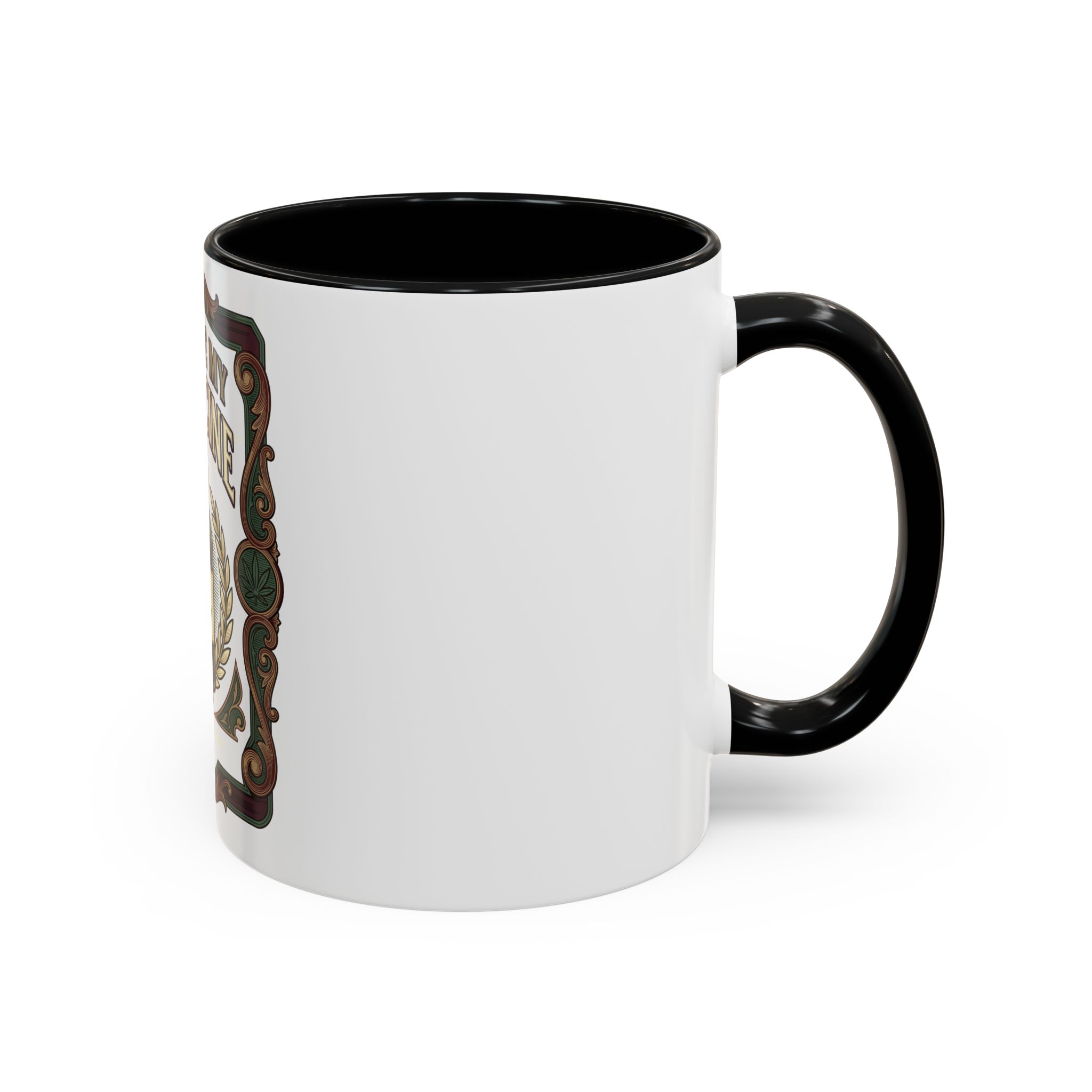 Give Me My Medicine™ Accent Coffee Mug, 11oz or 15oz – Black – view 2
