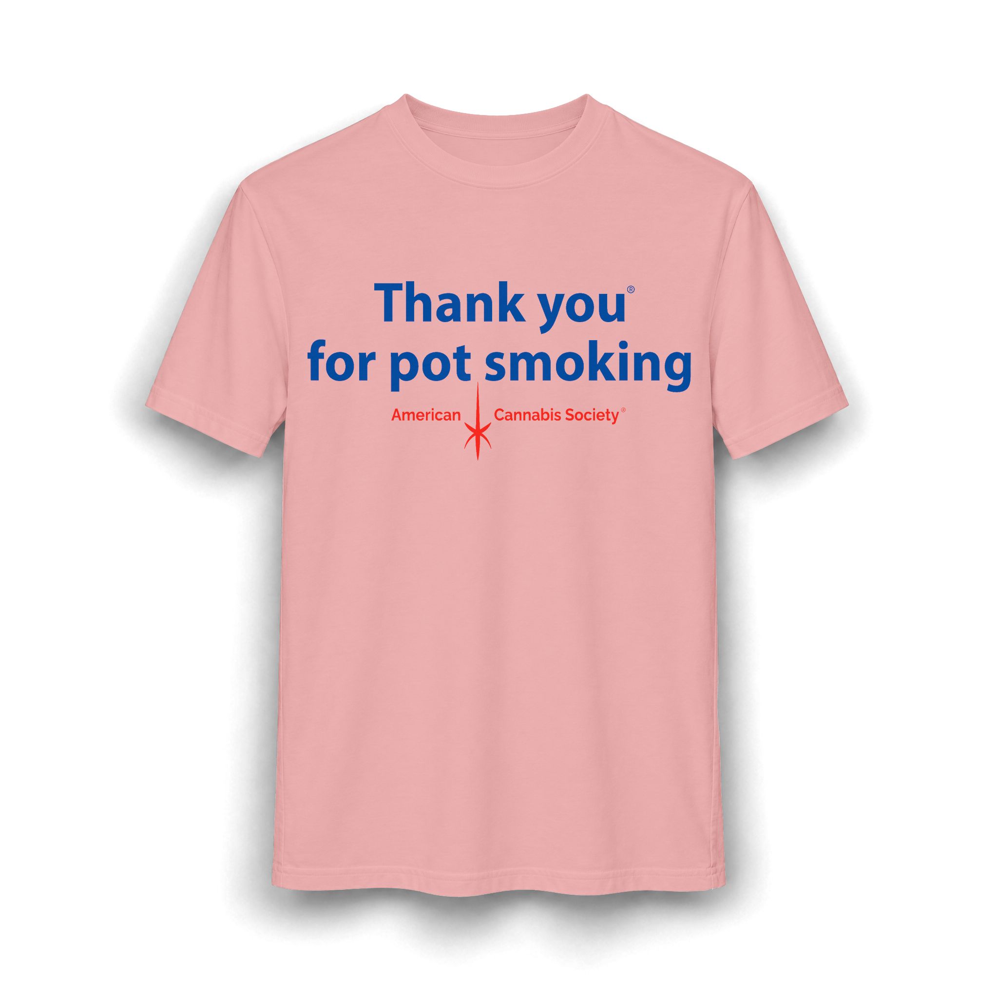 Thank You For Pot Smoking® Unisex CVC Tee – Heather Pink