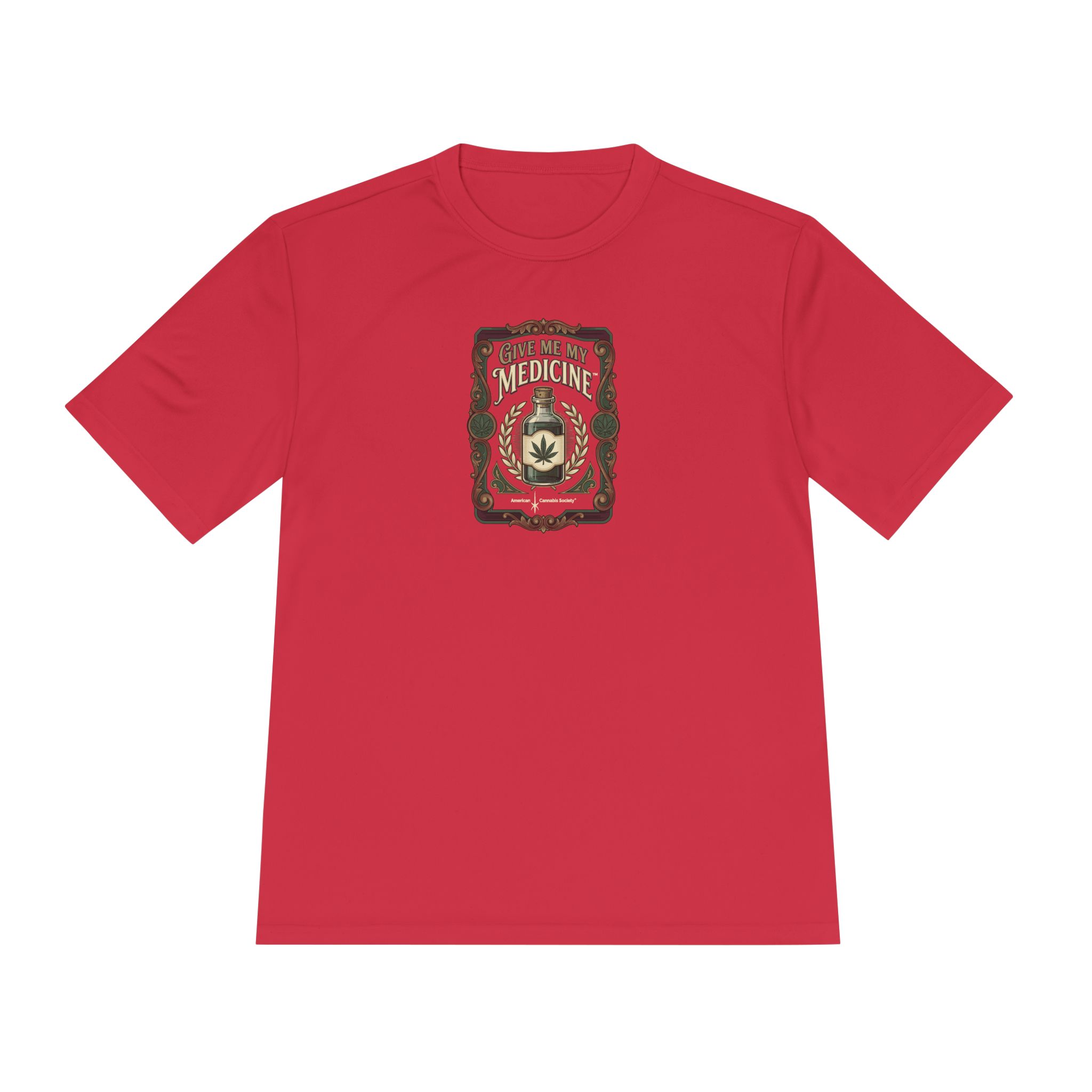 Give Me My Medicine Moisture Wicking Tee – True Red