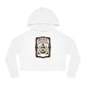 Give Me My Medicine™ Women's Cropped Hoodie – White