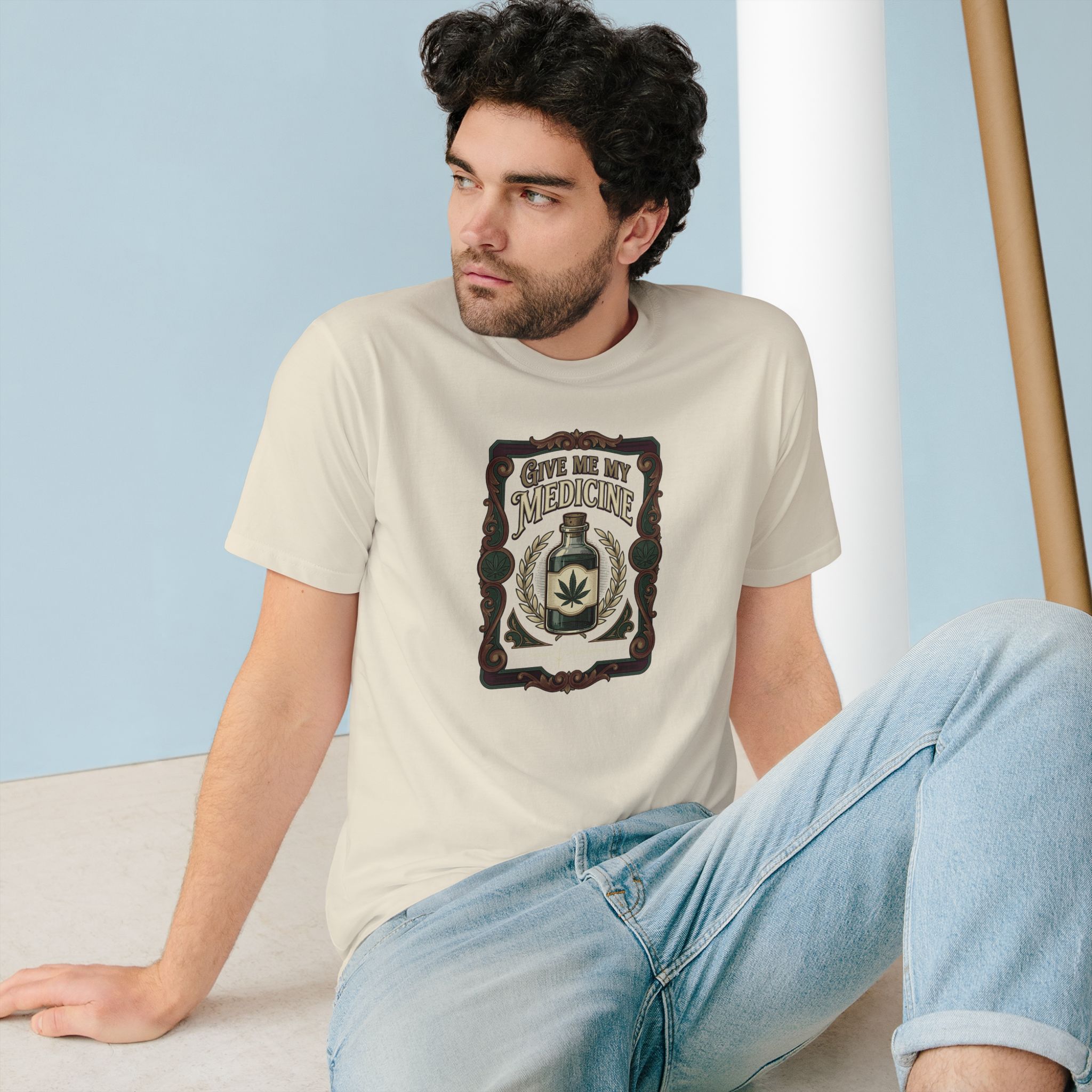 Give Me My Medicine™ Organic Staple Tee – Natural – view 4