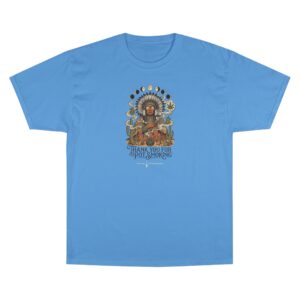 Thank You For Pot Smoking® Desert Chief Classic Heavyweight Tee – Light Blue