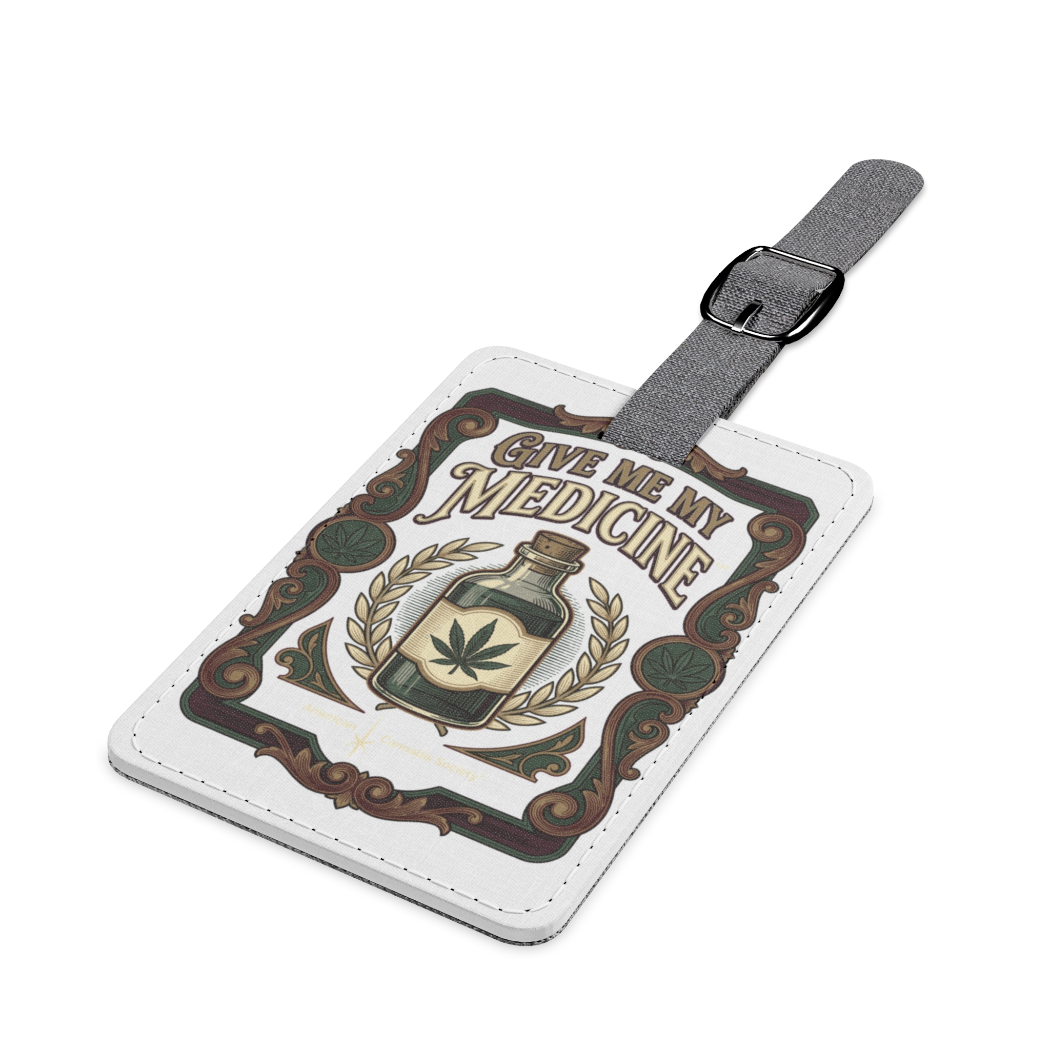 Give Me My Medicine™ Polyester Luggage Tag – One size – view 2