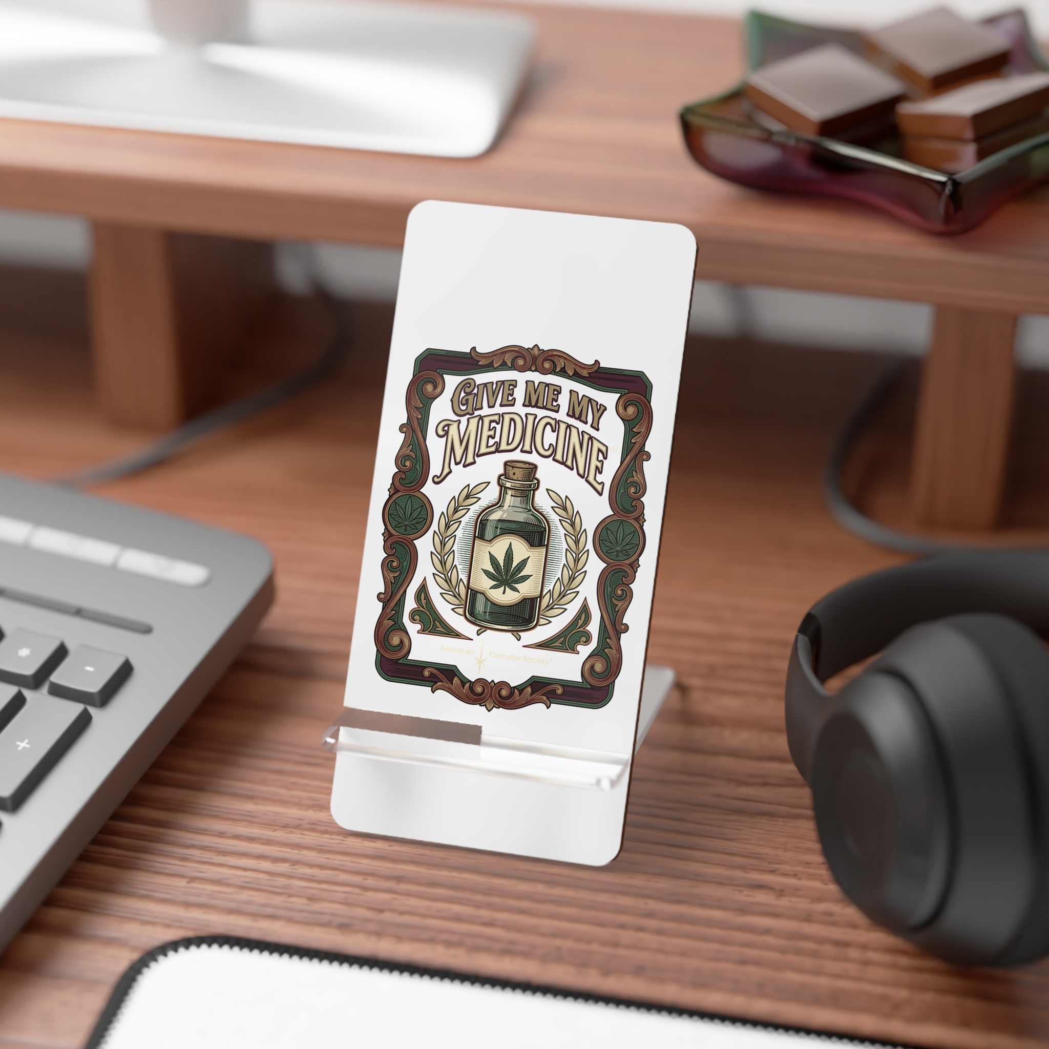 Give Me My Medicine™ Phone Display Stand – 2.8" x 5.9" – view 3