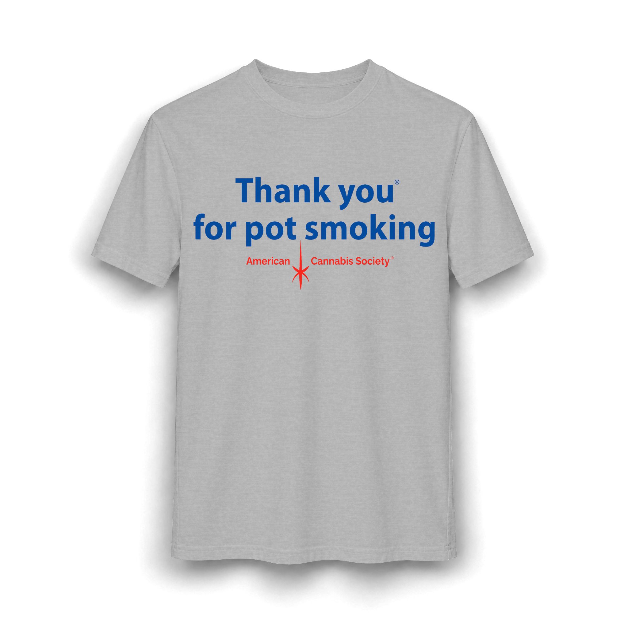 Thank You For Pot Smoking® Unisex CVC Tee – Heather Grey