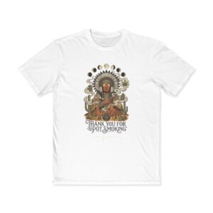 Thank You For Pot Smoking® Desert Chief Men's Semi-Slim Tee – White
