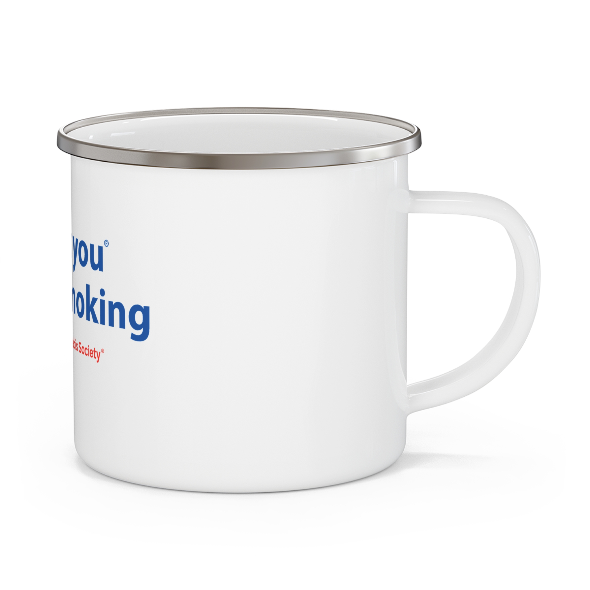 Thank You For Pot Smoking® Enamel Camping Mug 12oz – view 2