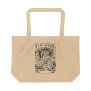 I Am Not A Criminal™ Knight Large Eco Tote — American Cannabis Society® Organic Cotton Tote