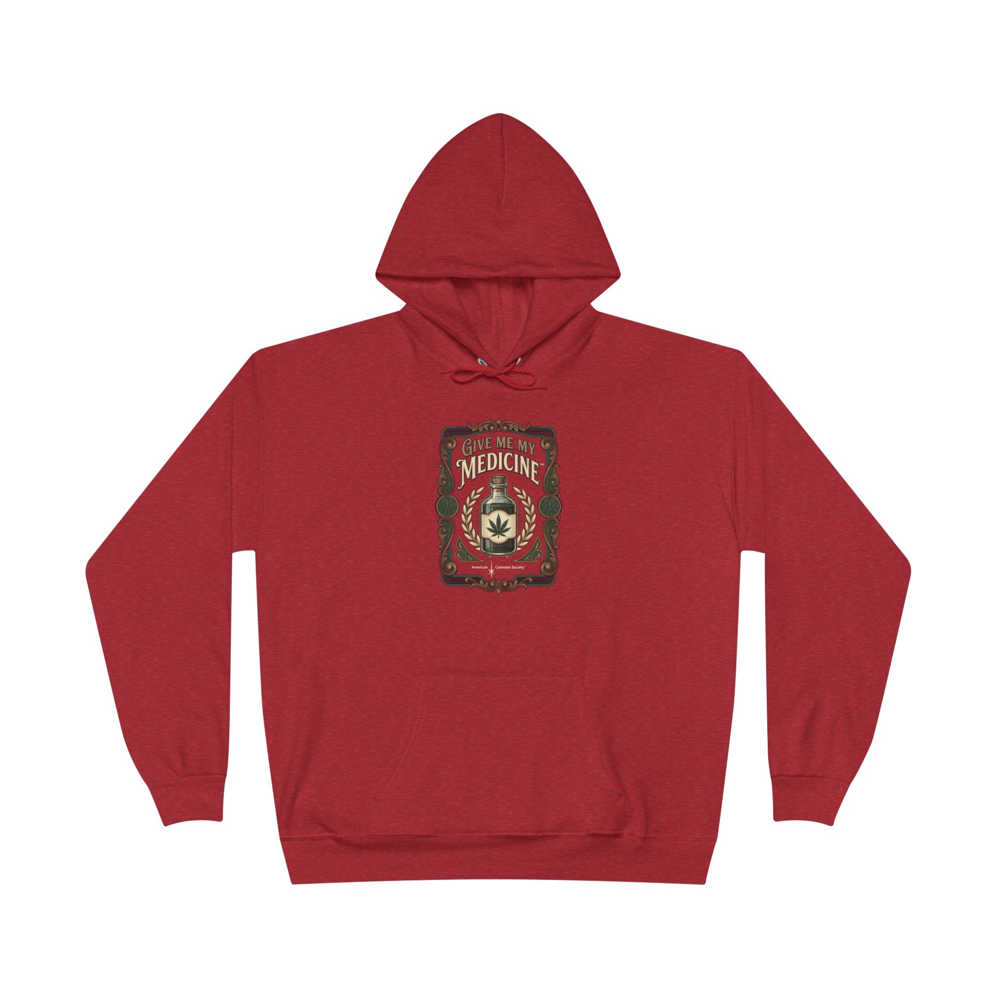 Give Me My Medicine™ Unisex Pullover Hoodie – Heather Red