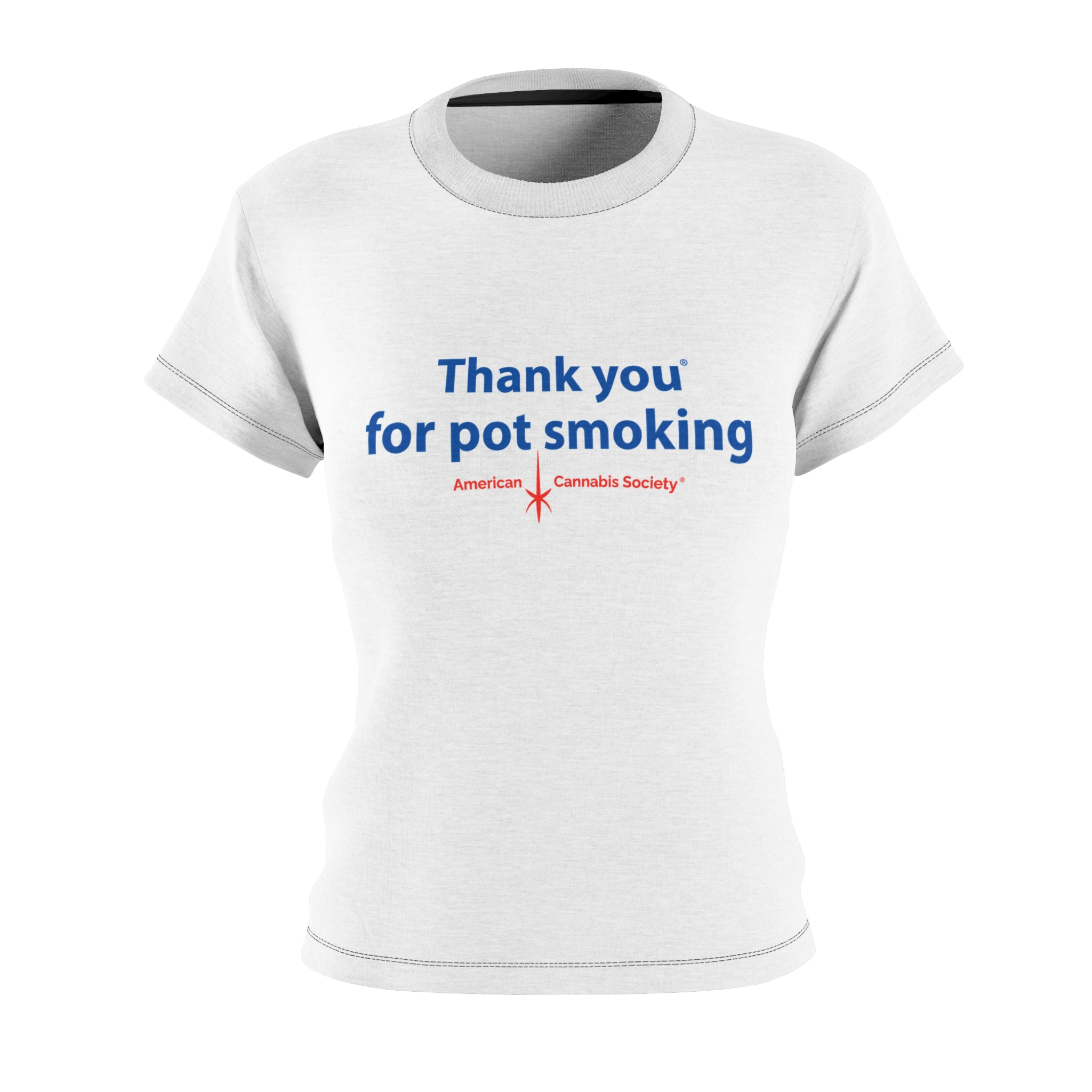 Thank You For Pot Smoking® Women’s Cut & Sew Tee — American Cannabis Society® T-Shirt - Image 5