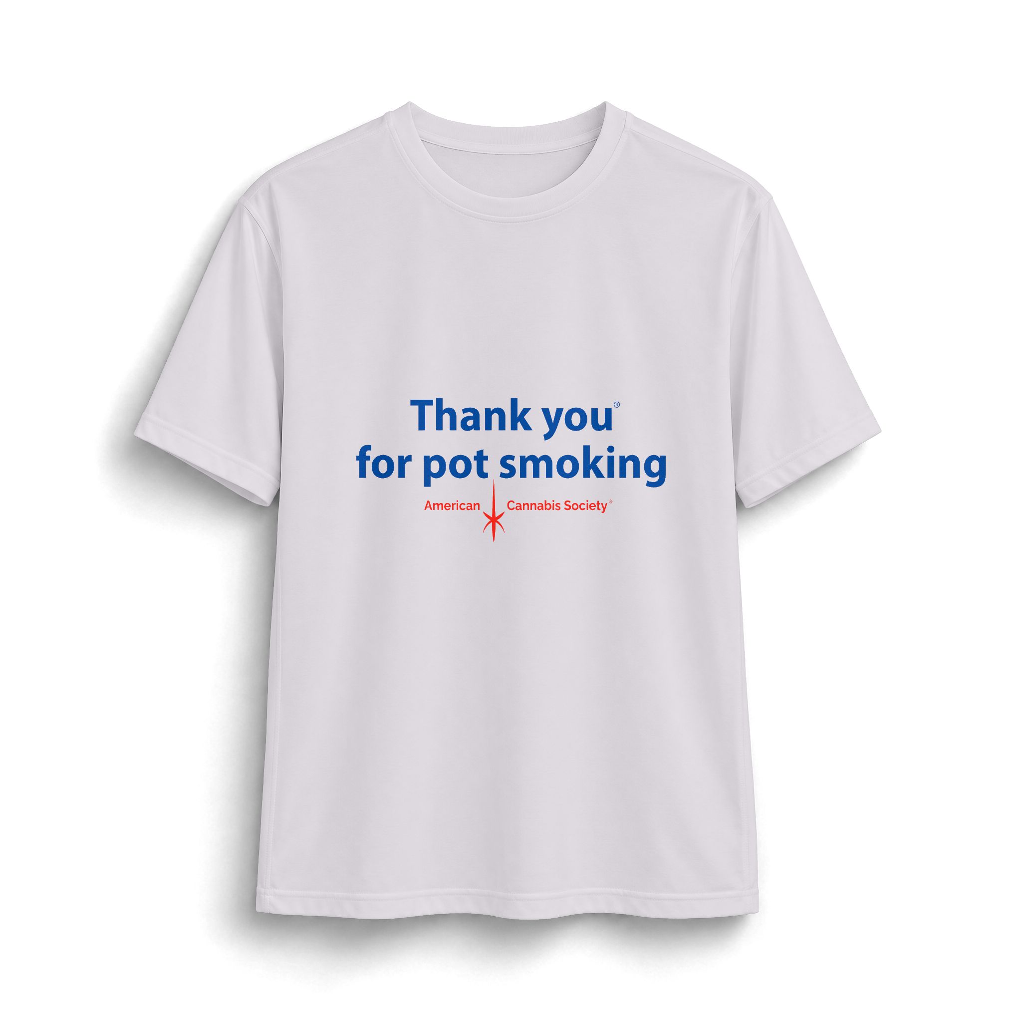 Thank You For Pot Smoking® Tall Performance Tee – White
