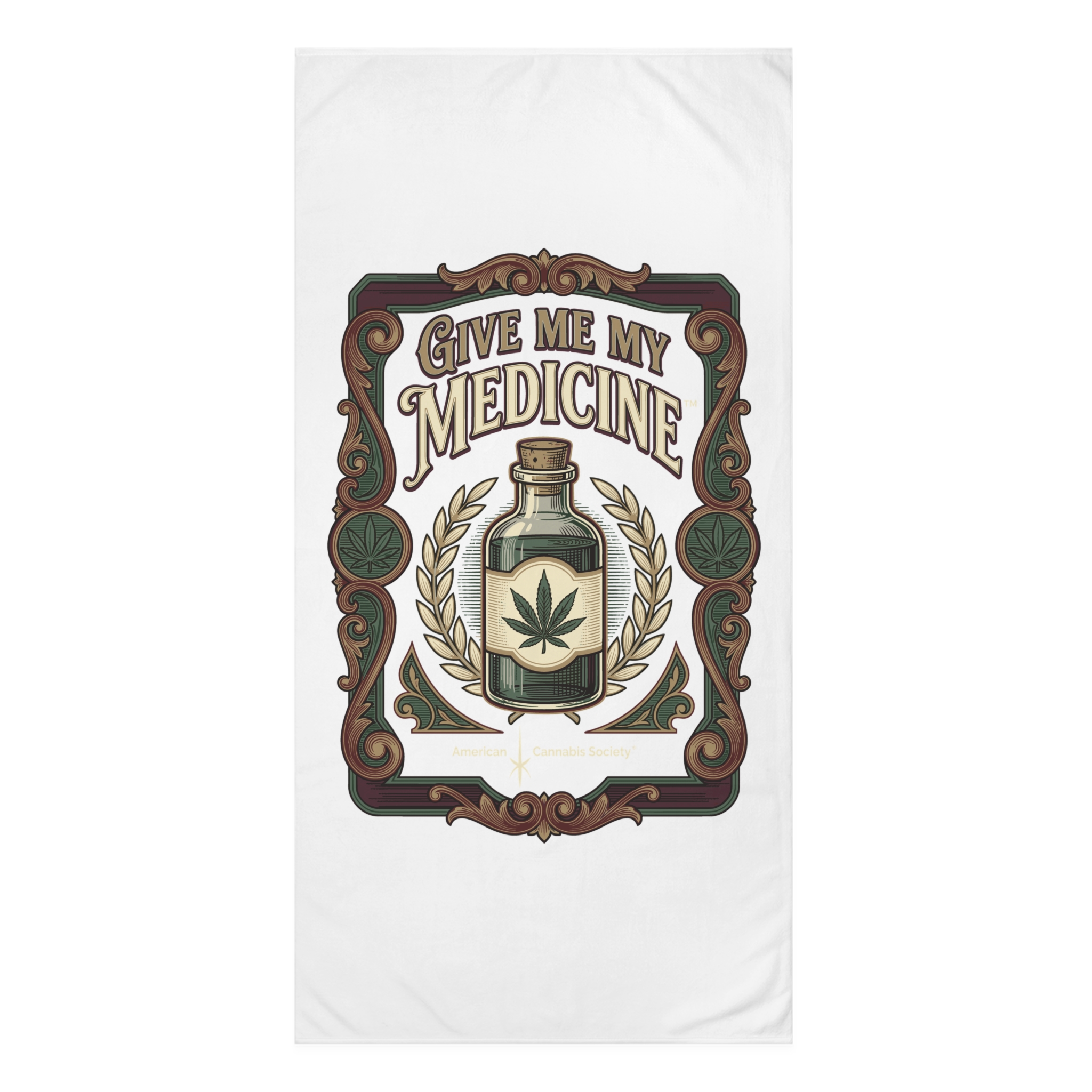 Give Me My Medicine™ Mink-Cotton Towel – White