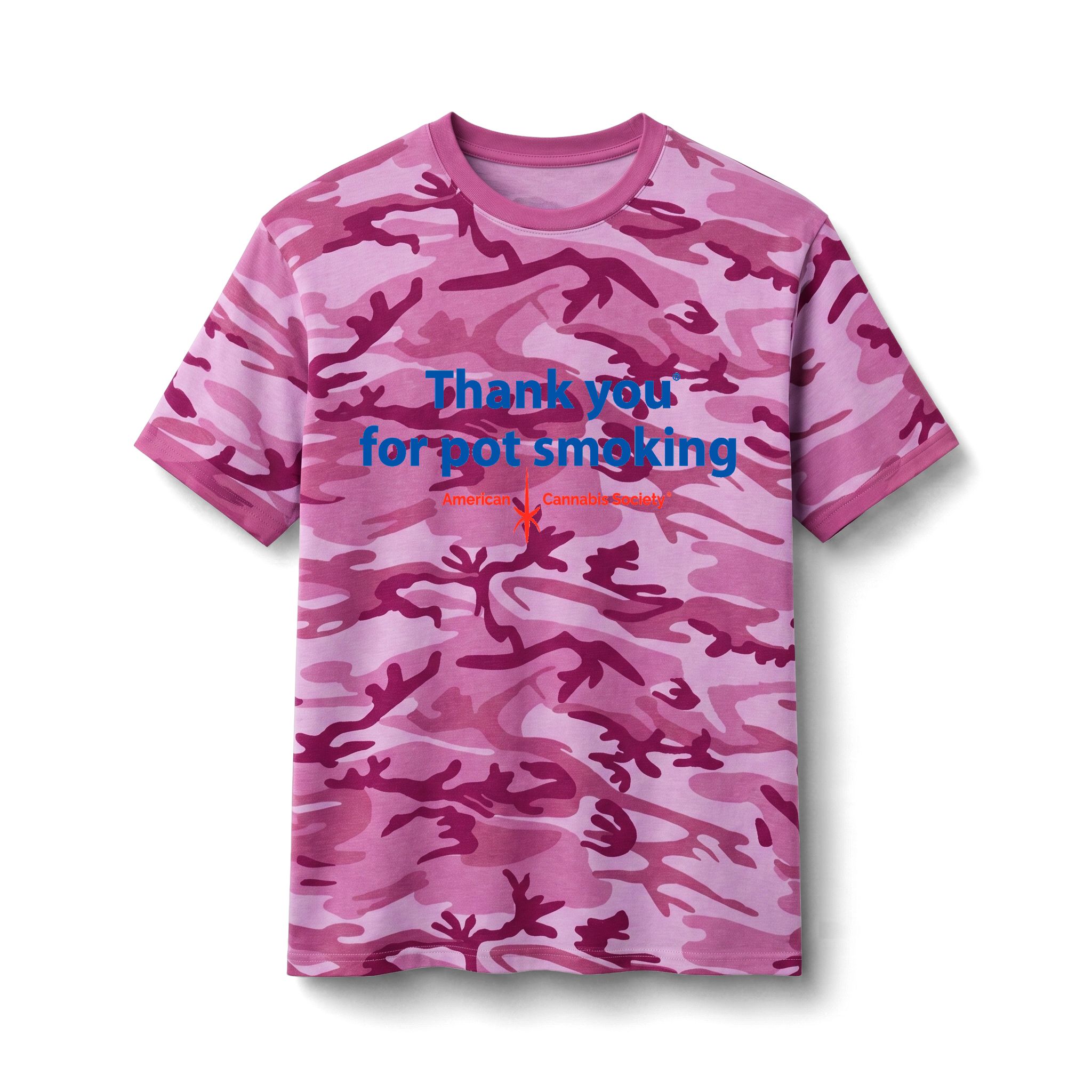 Thank You For Pot Smoking® Camo Tee – Pink Camo