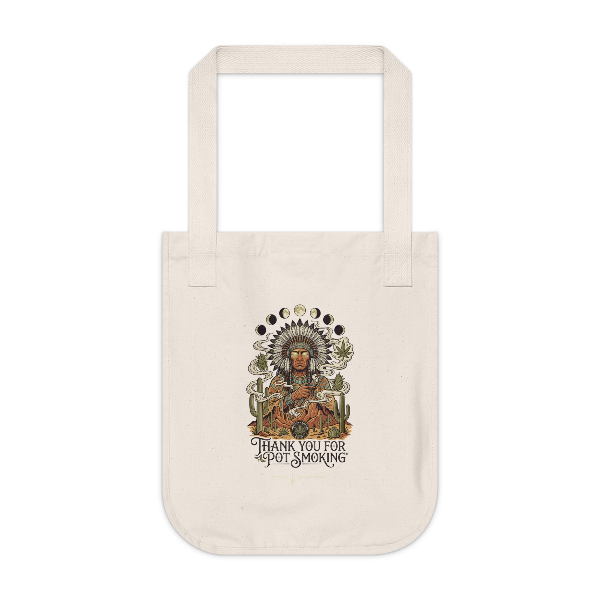 Thank You For Pot Smoking® Organic Canvas Tote Bag – Natural