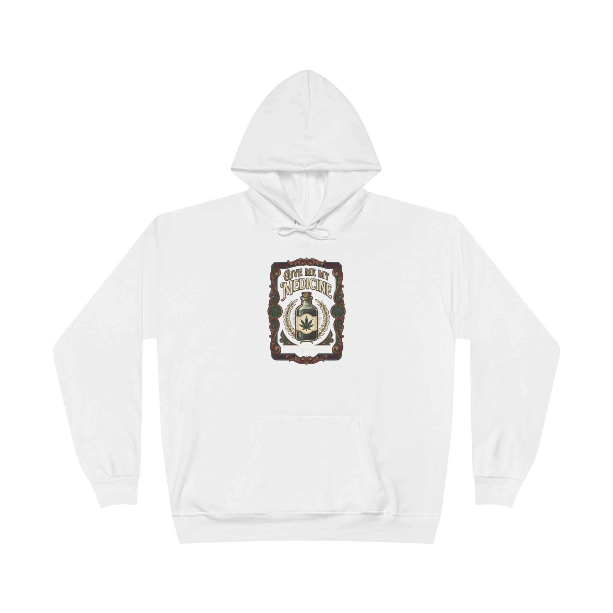 Give Me My Medicine™ Unisex Pullover Hoodie – White