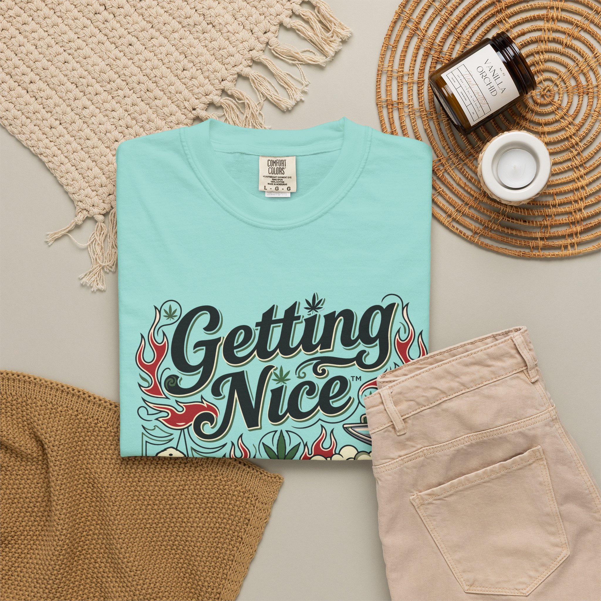 Getting Nice™ Lowrider T-Shirt – Chalky Mint – view 4