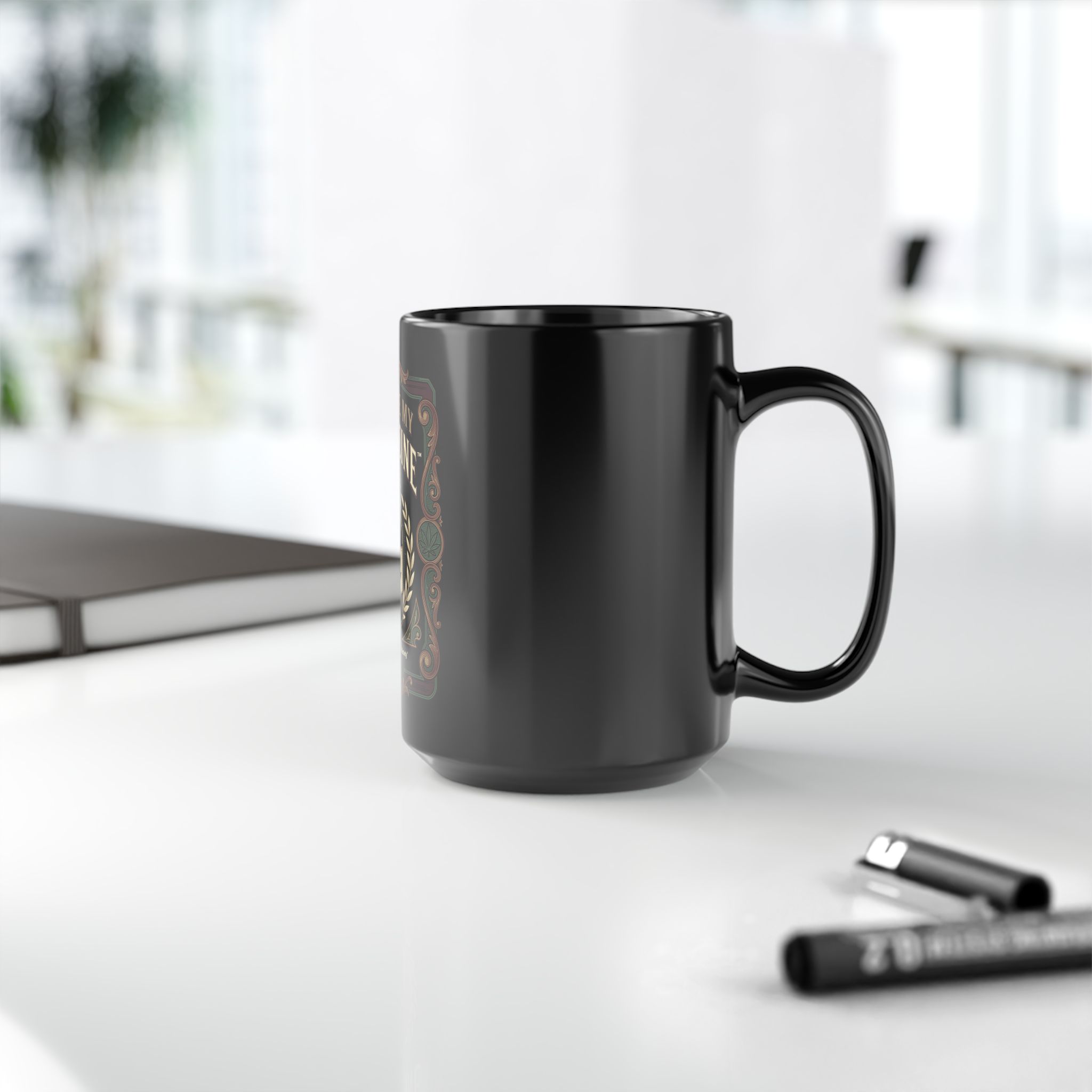 Give Me My Medicine™ Black Mug 11oz & 15oz – view 15