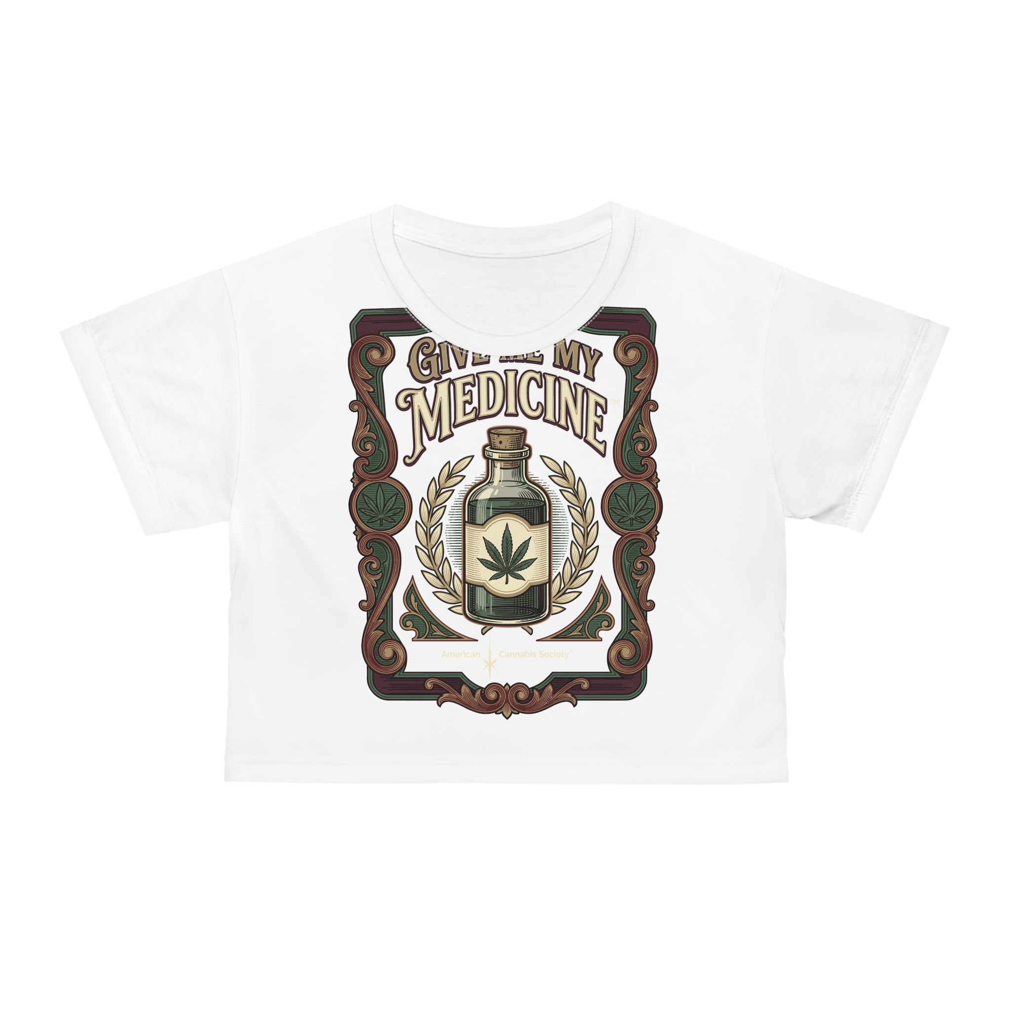 Give Me My Medicine™ All-Over Crop Tee