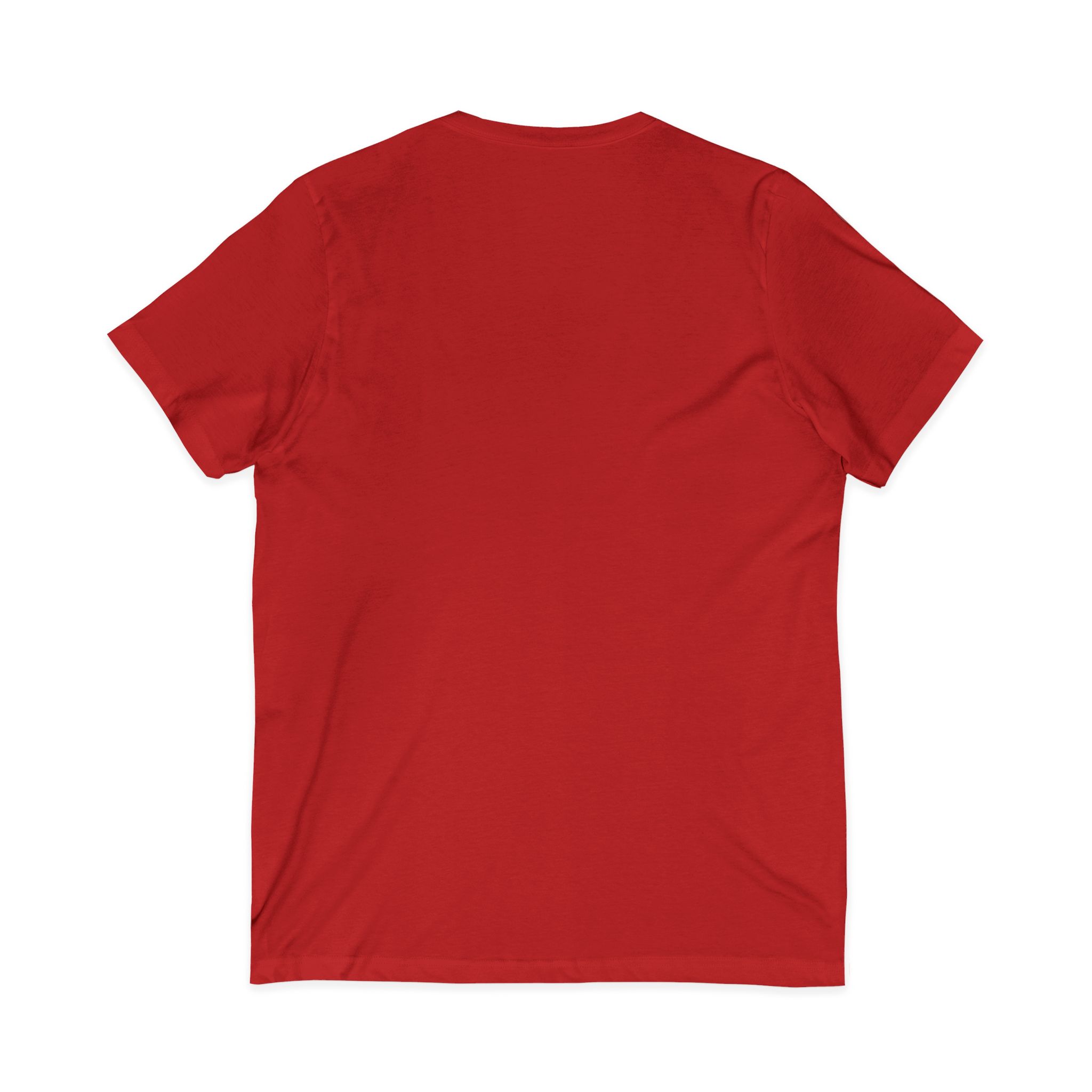 Give Me My Medicine™ Unisex Jersey V-Neck Tee – Red – view 2