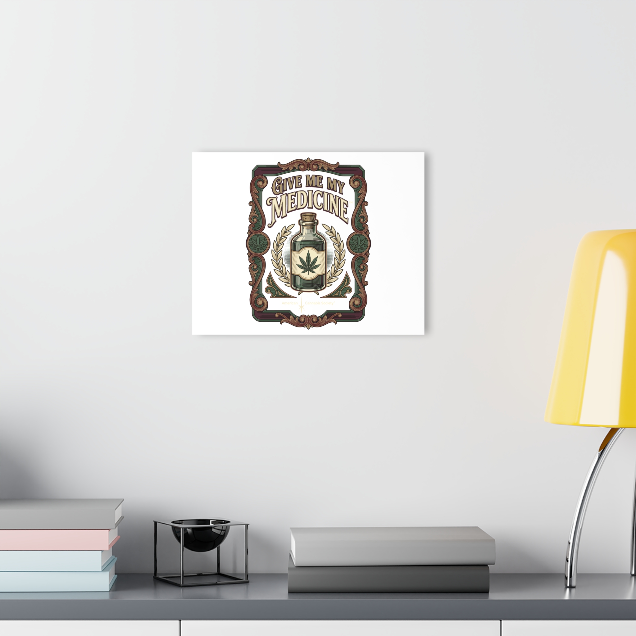 Give Me My Medicine™ Acrylic Print with French Cleat – 14″ x 11″ (Horizontal) – view 4