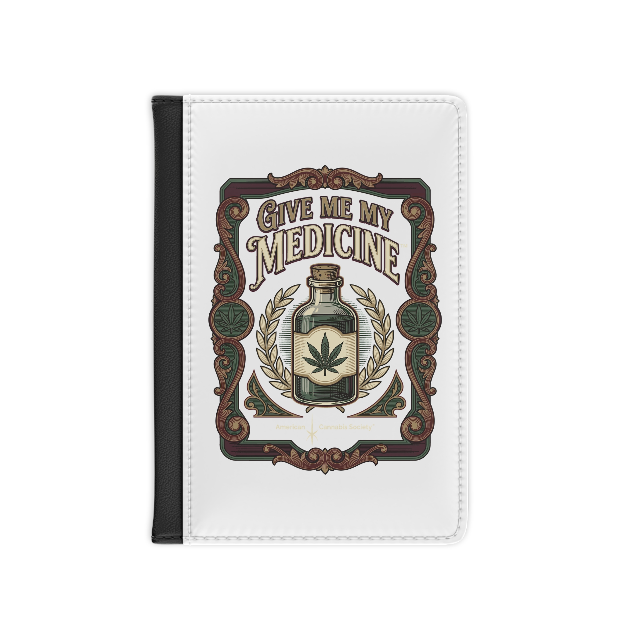 Give Me My Medicine™ Passport Cover – Black