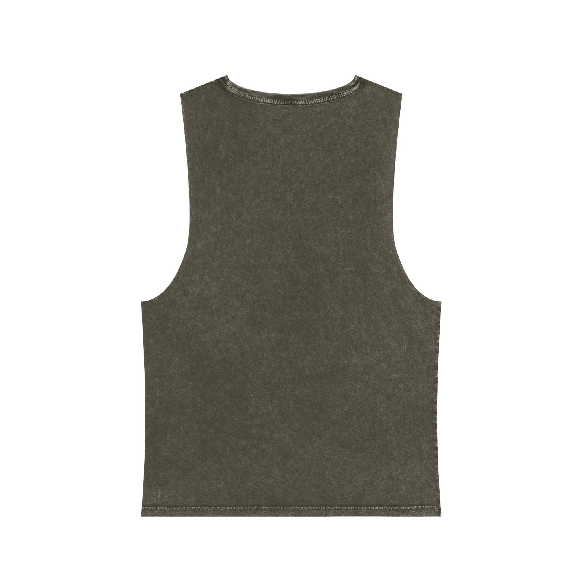 Give Me My Medicine™ Unisex Stonewash Tank Top – Moss Stone – view 2