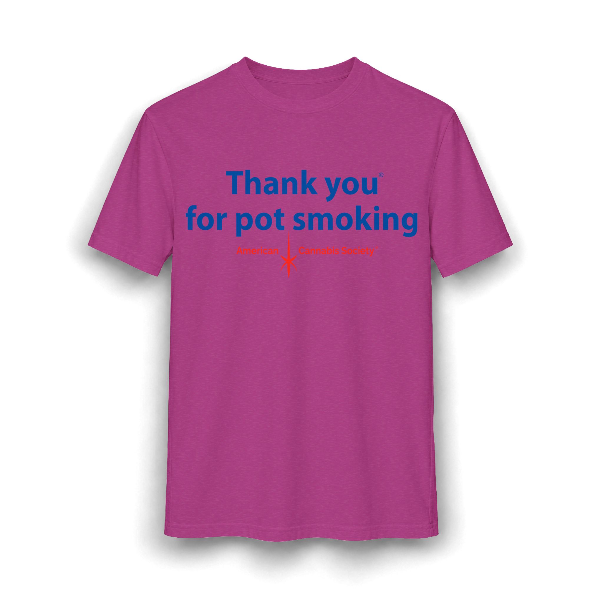 Thank You For Pot Smoking® Unisex CVC Tee – Heather Super Pink
