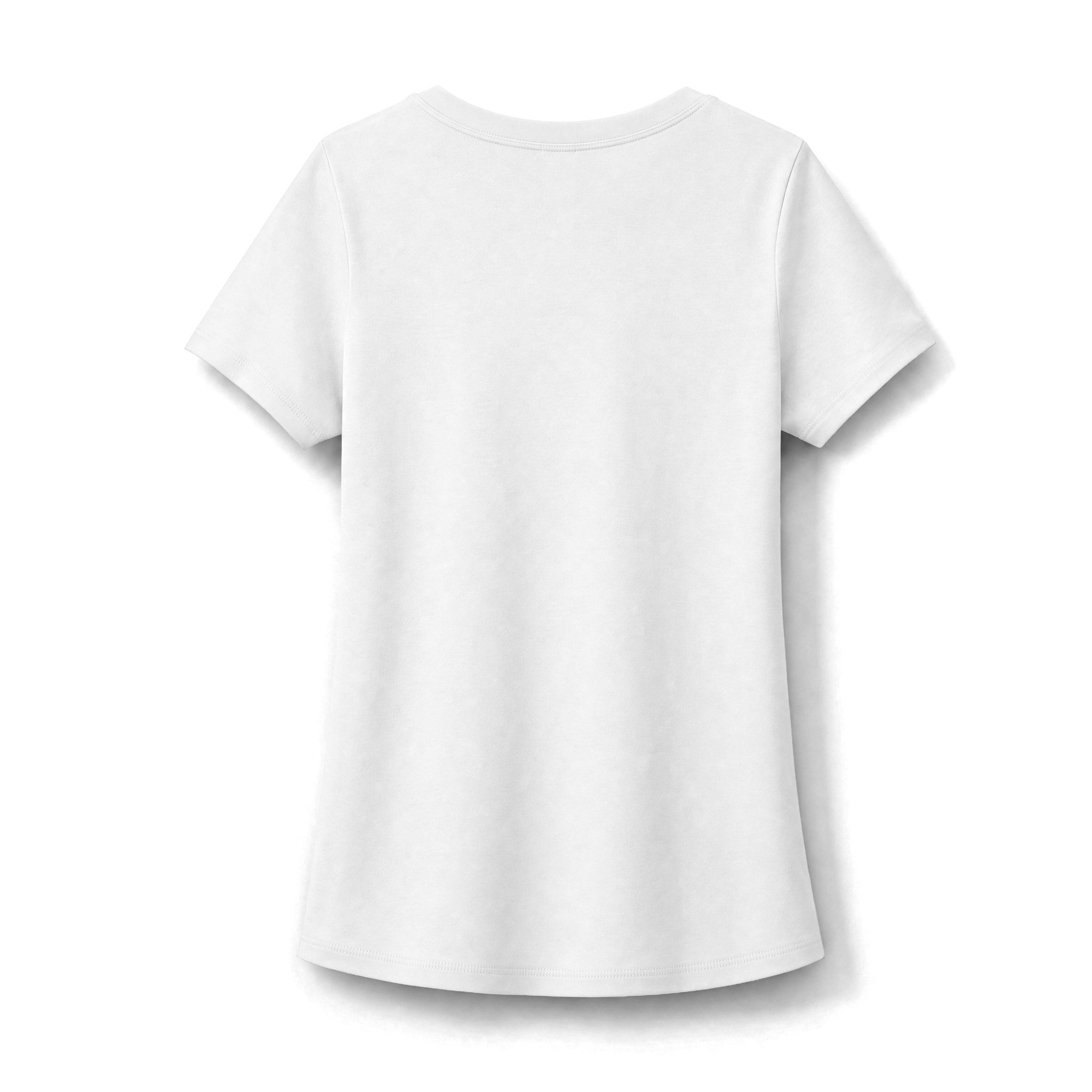 Thank You For Pot Smoking® Women's Stretch Scoop Neck Tee – White view 2