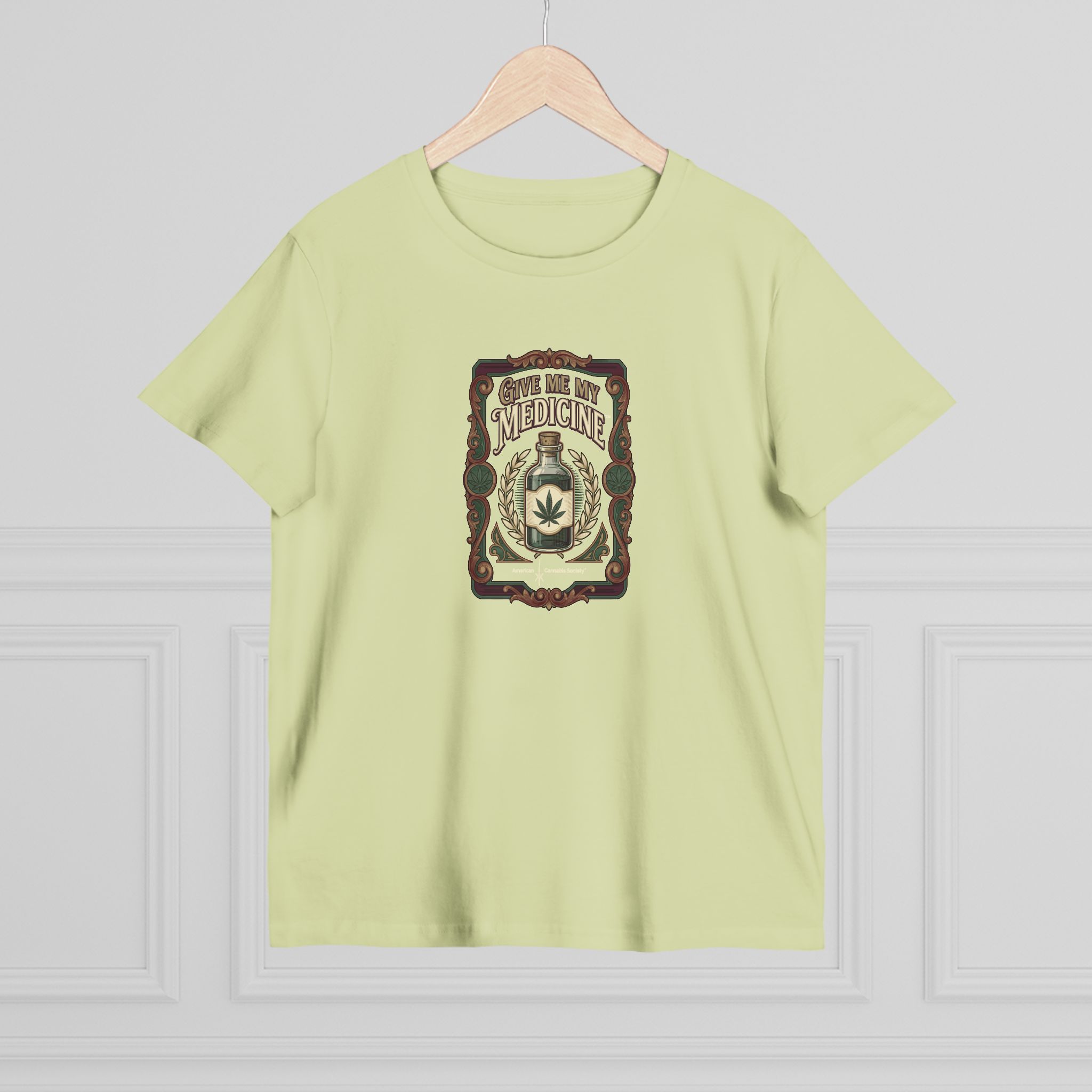 Give Me My Medicine™ Women's Maple Tee – Lime, view 4