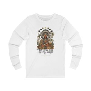 Thank You For Pot Smoking® Desert Chief Unisex Jersey Long Sleeve Tee – White