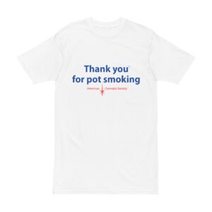 Thank You For Pot Smoking® Men's Heavyweight Tee – White