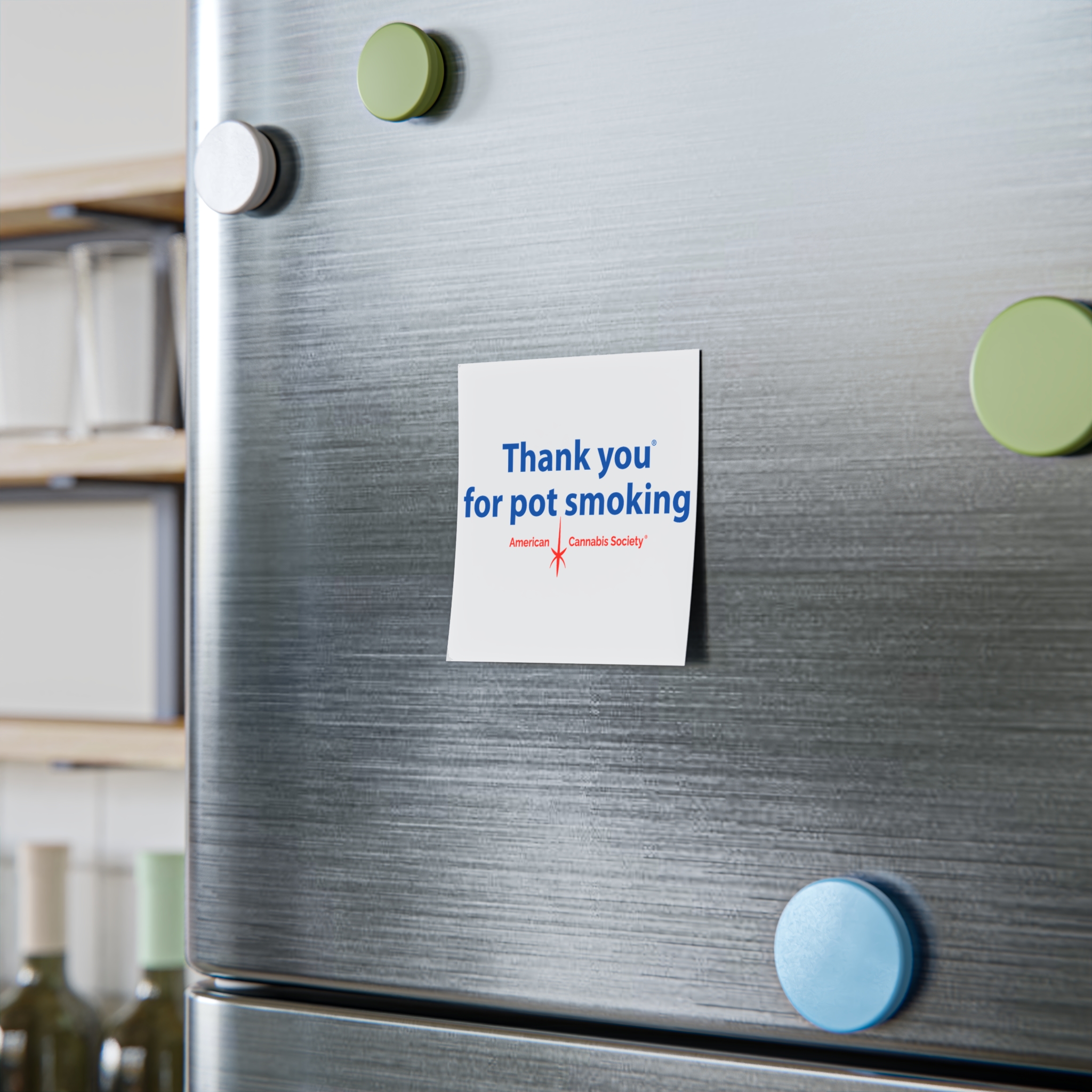 Thank You For Pot Smoking® Sticky Note Pad – view 3